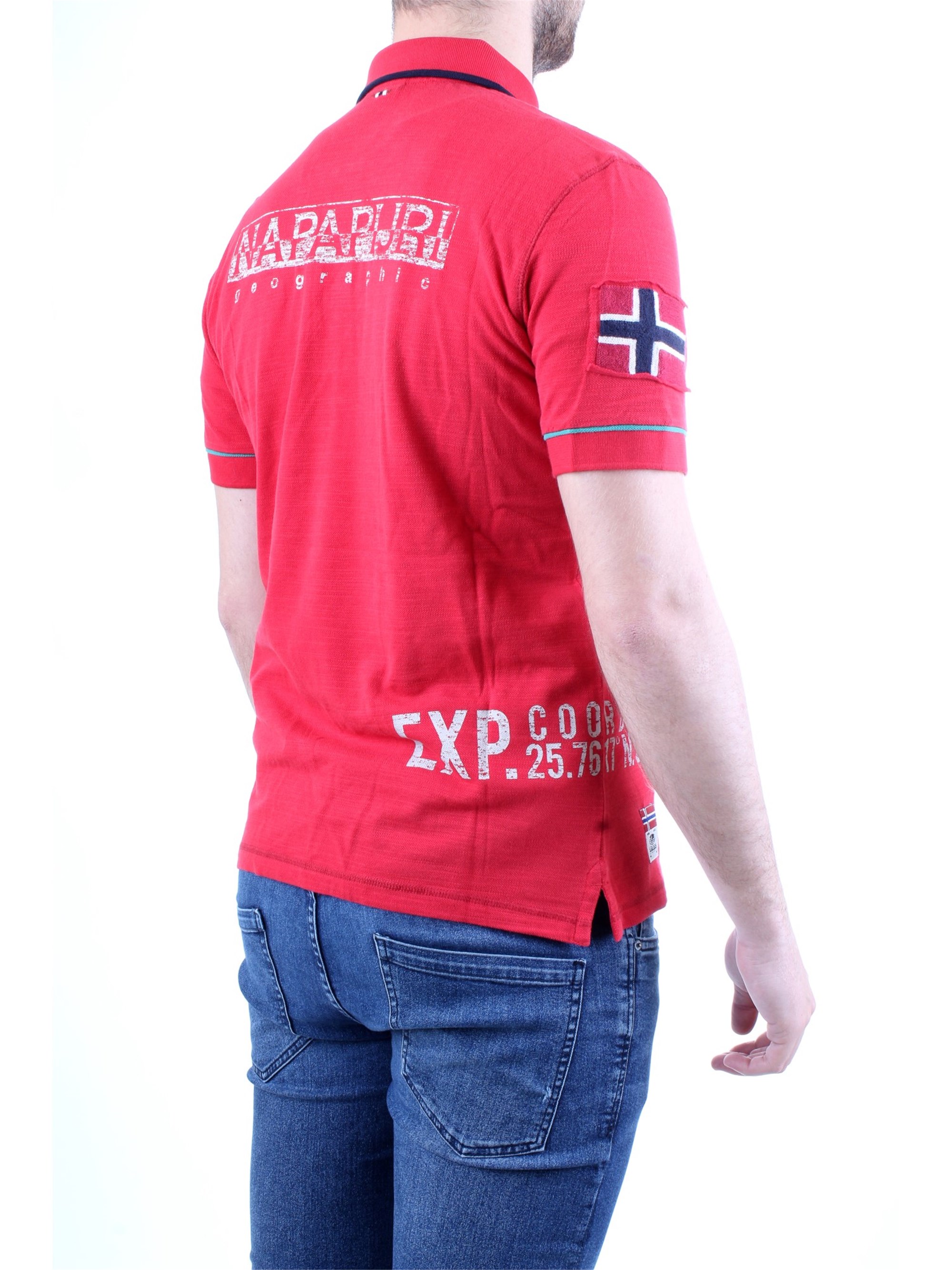 NAPAPIJRI N0YIG0 Red Clothing Man Polo shirt NAPAPIJRI N0YIG0 Red Clothing Man Polo shirt