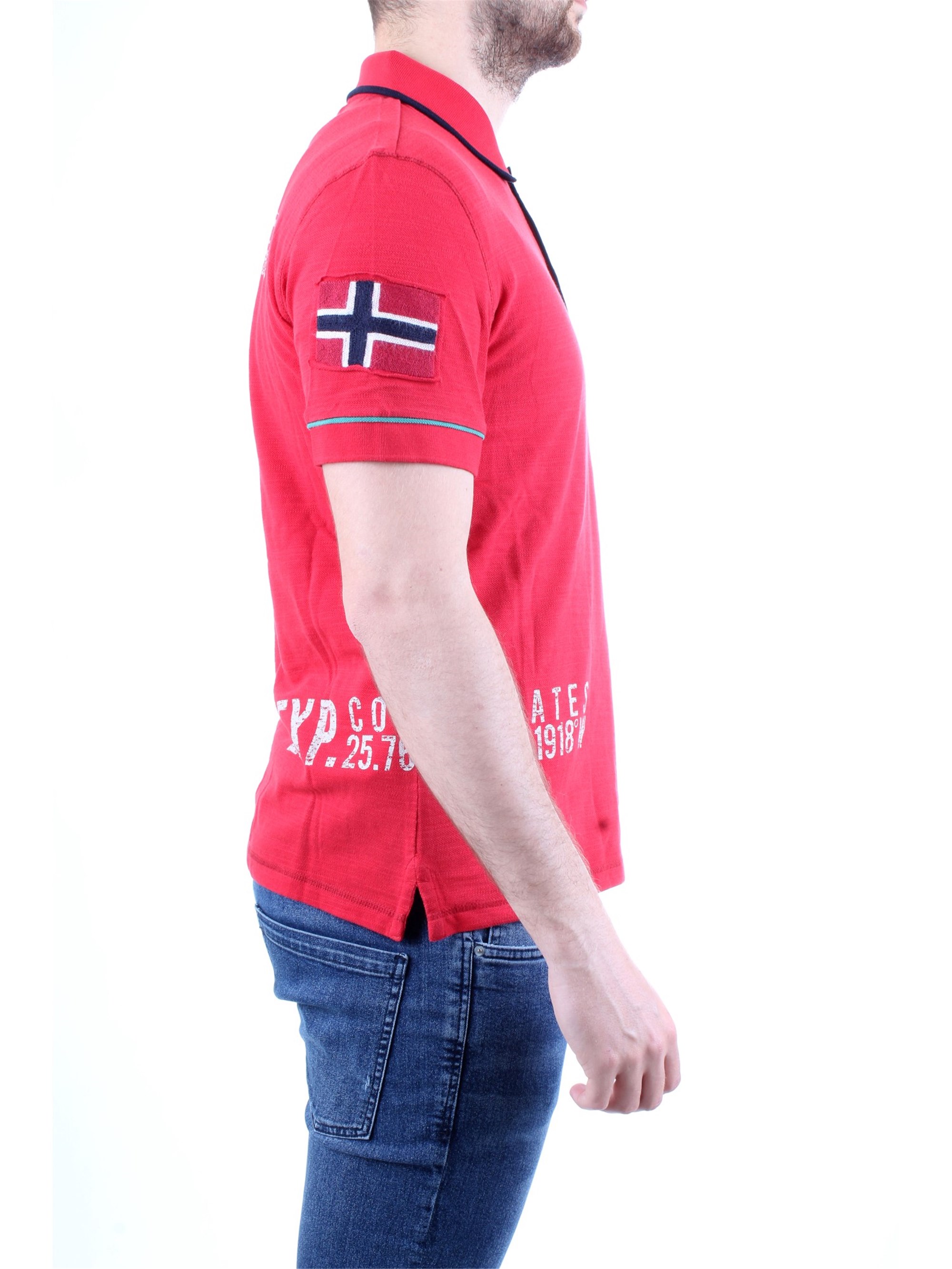 NAPAPIJRI N0YIG0 Red Clothing Man Polo shirt NAPAPIJRI N0YIG0 Red Clothing Man Polo shirt