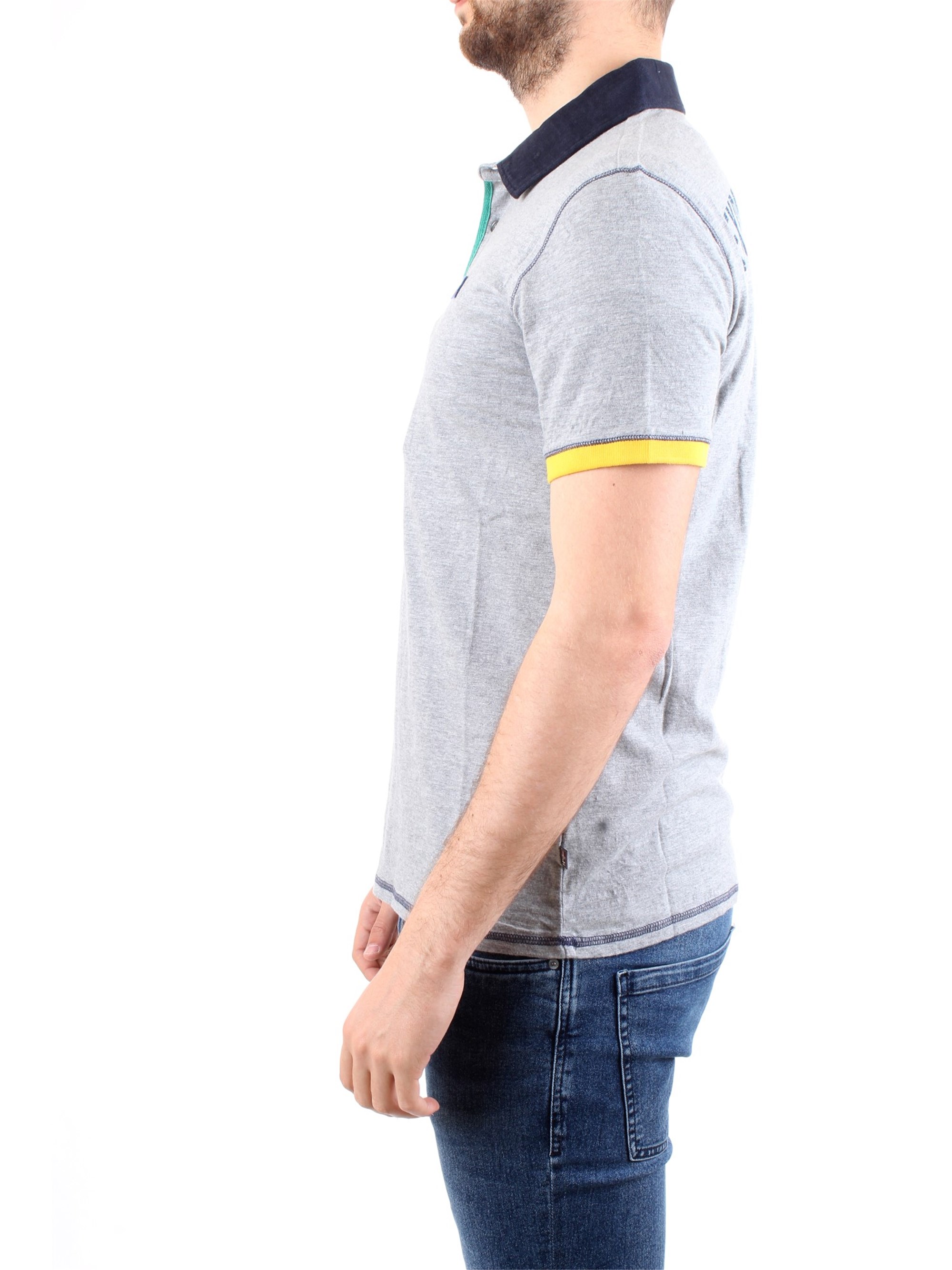 NAPAPIJRI N0YIG1 Grey Clothing Man Polo shirt NAPAPIJRI N0YIG1 Grey Clothing Man Polo shirt