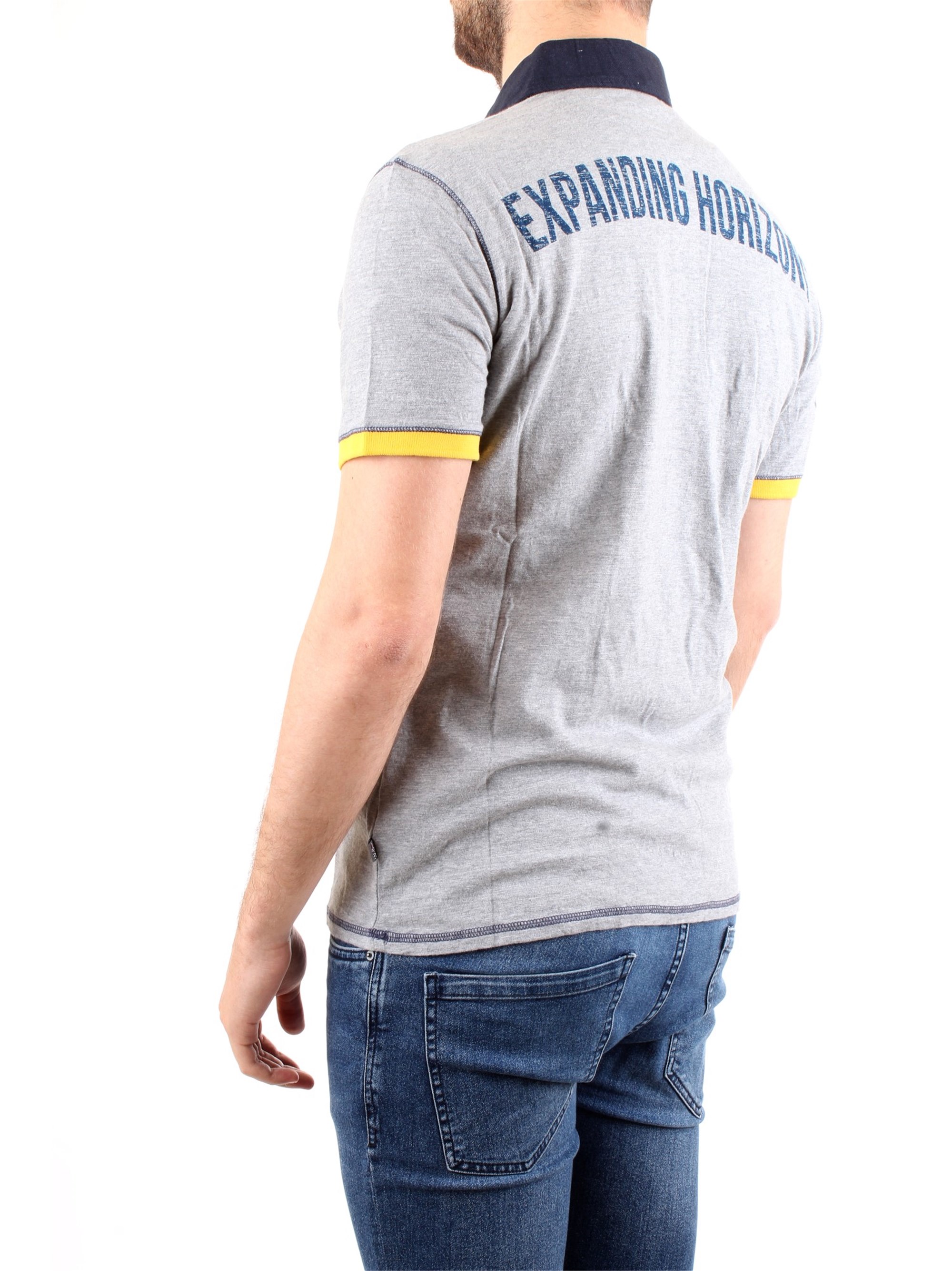 NAPAPIJRI N0YIG1 Grey Clothing Man Polo shirt NAPAPIJRI N0YIG1 Grey Clothing Man Polo shirt