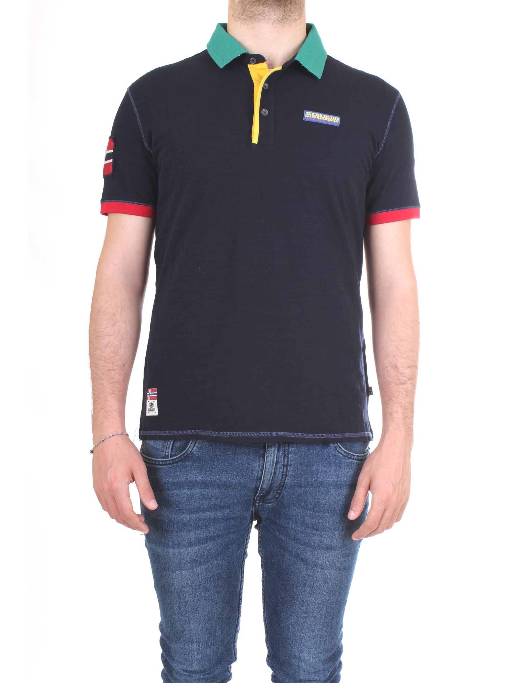 NAPAPIJRI N0YIG1 Blue Clothing Man Polo shirt NAPAPIJRI N0YIG1 Blue Clothing Man Polo shirt