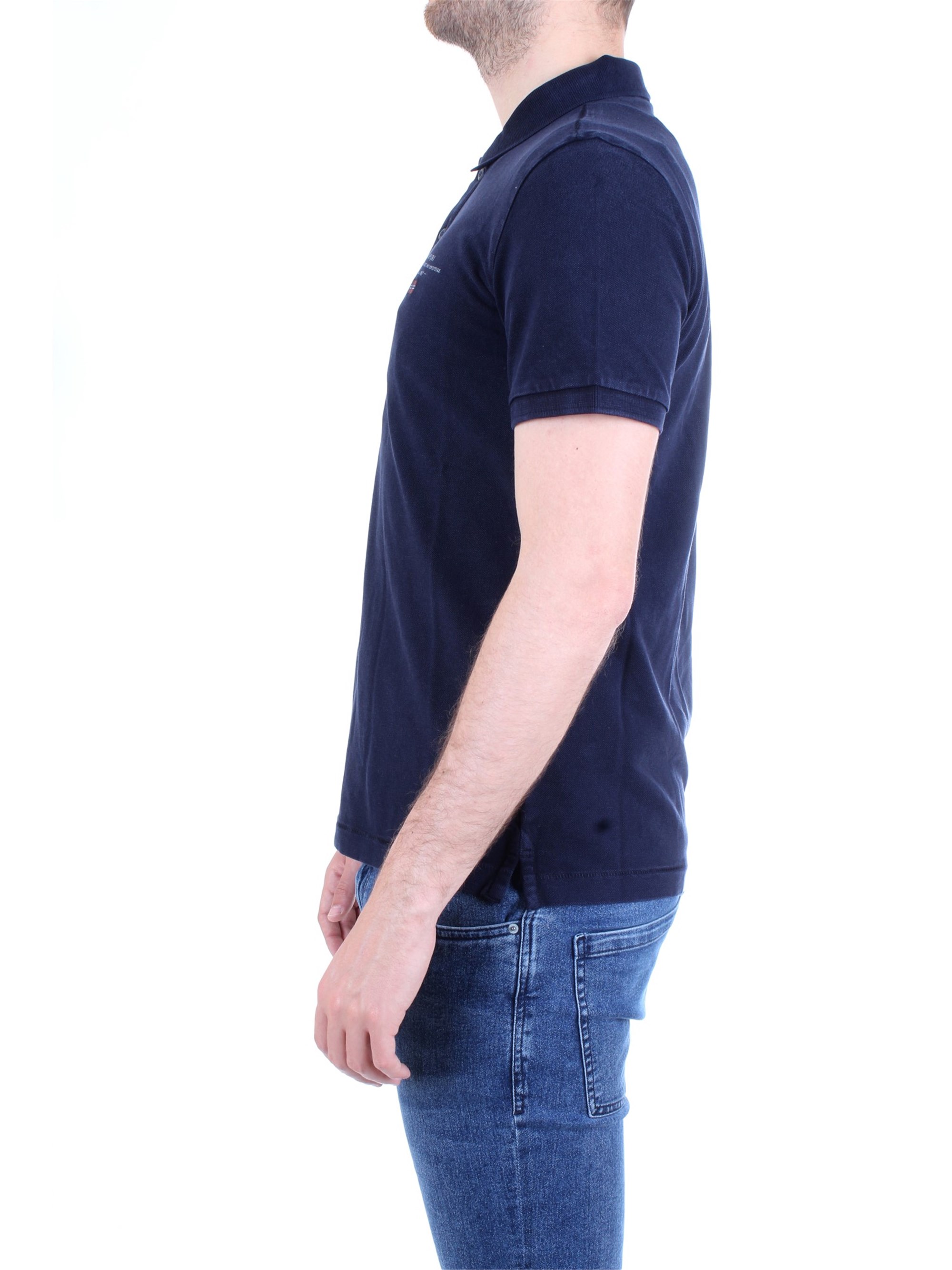 NAPAPIJRI N0YIJ5 Blue Clothing Man Polo shirt NAPAPIJRI N0YIJ5 Blue Clothing Man Polo shirt