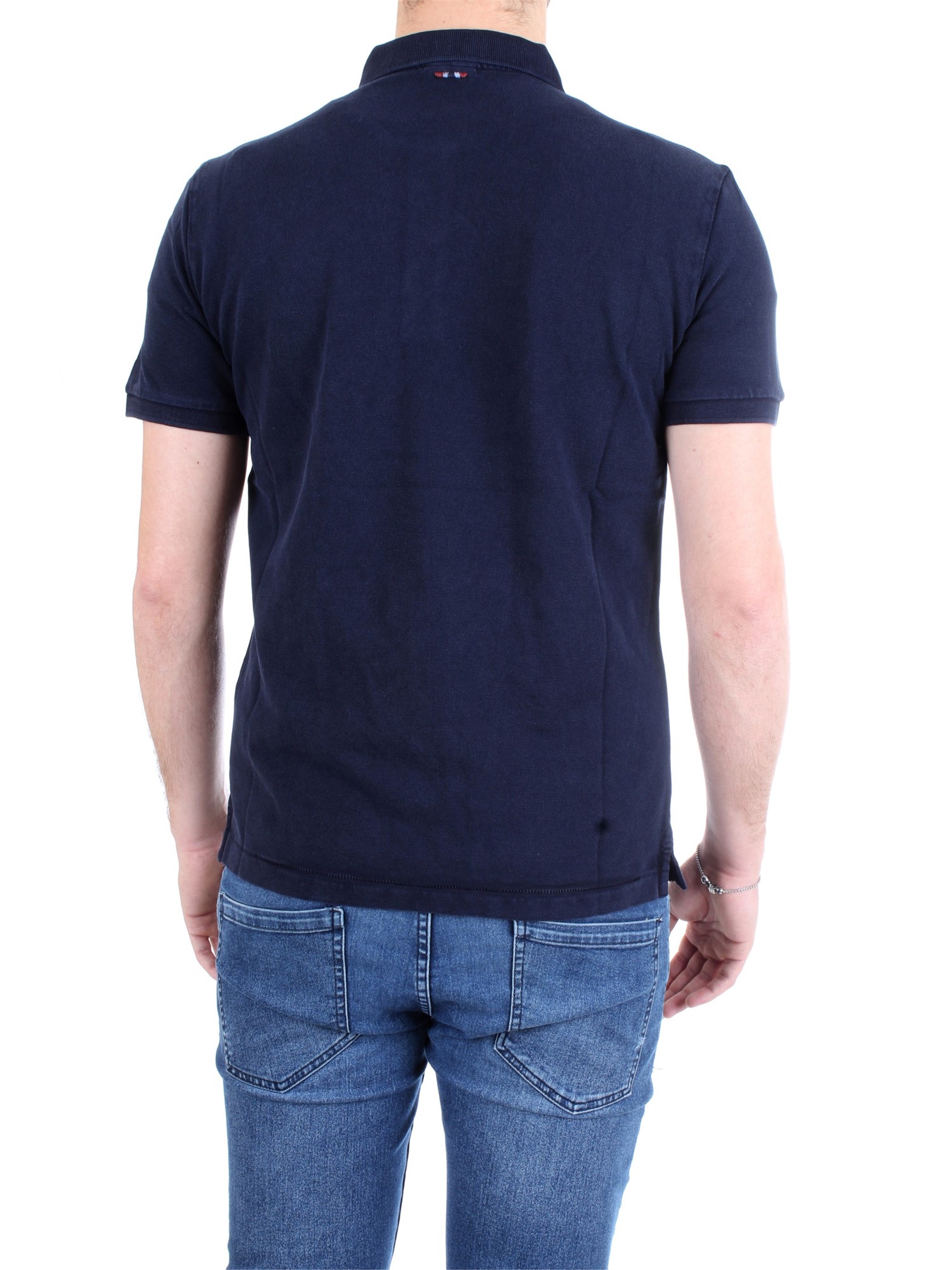 NAPAPIJRI N0YIJ5 Blue Clothing Man Polo shirt NAPAPIJRI N0YIJ5 Blue Clothing Man Polo shirt