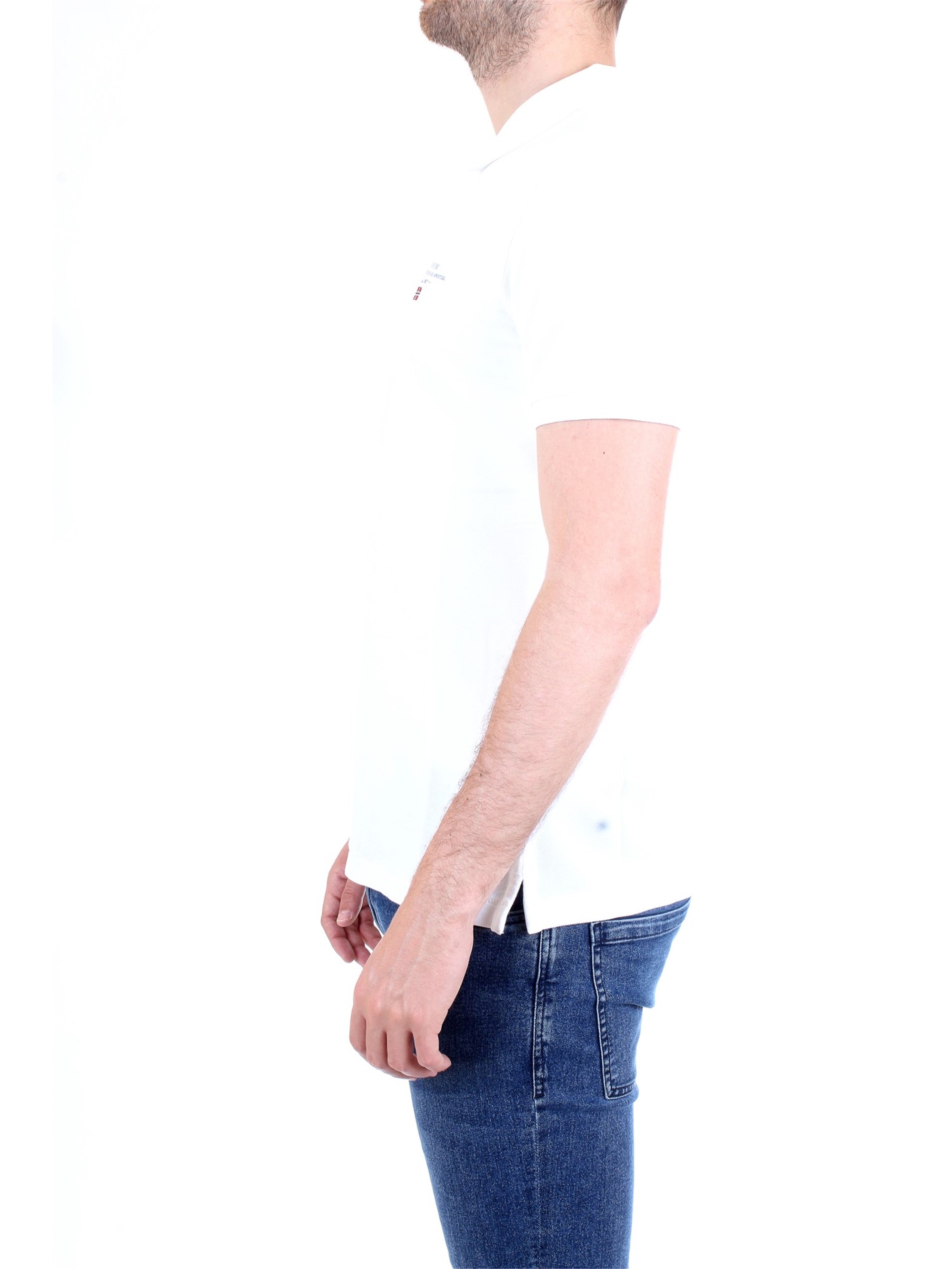 NAPAPIJRI N0YIJ5 White Clothing Man Polo shirt NAPAPIJRI N0YIJ5 White Clothing Man Polo shirt