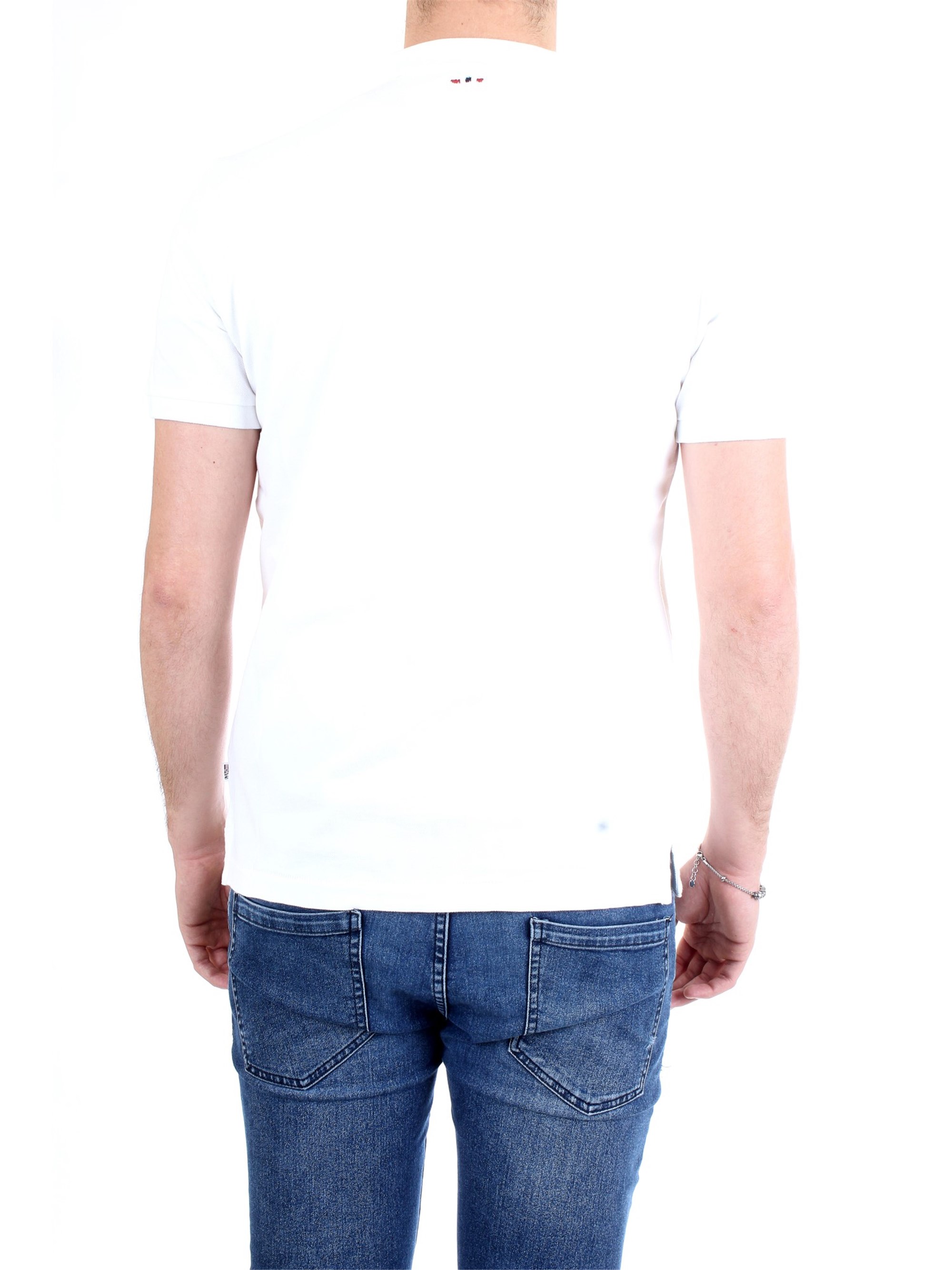 NAPAPIJRI N0YIJ5 White Clothing Man Polo shirt NAPAPIJRI N0YIJ5 White Clothing Man Polo shirt