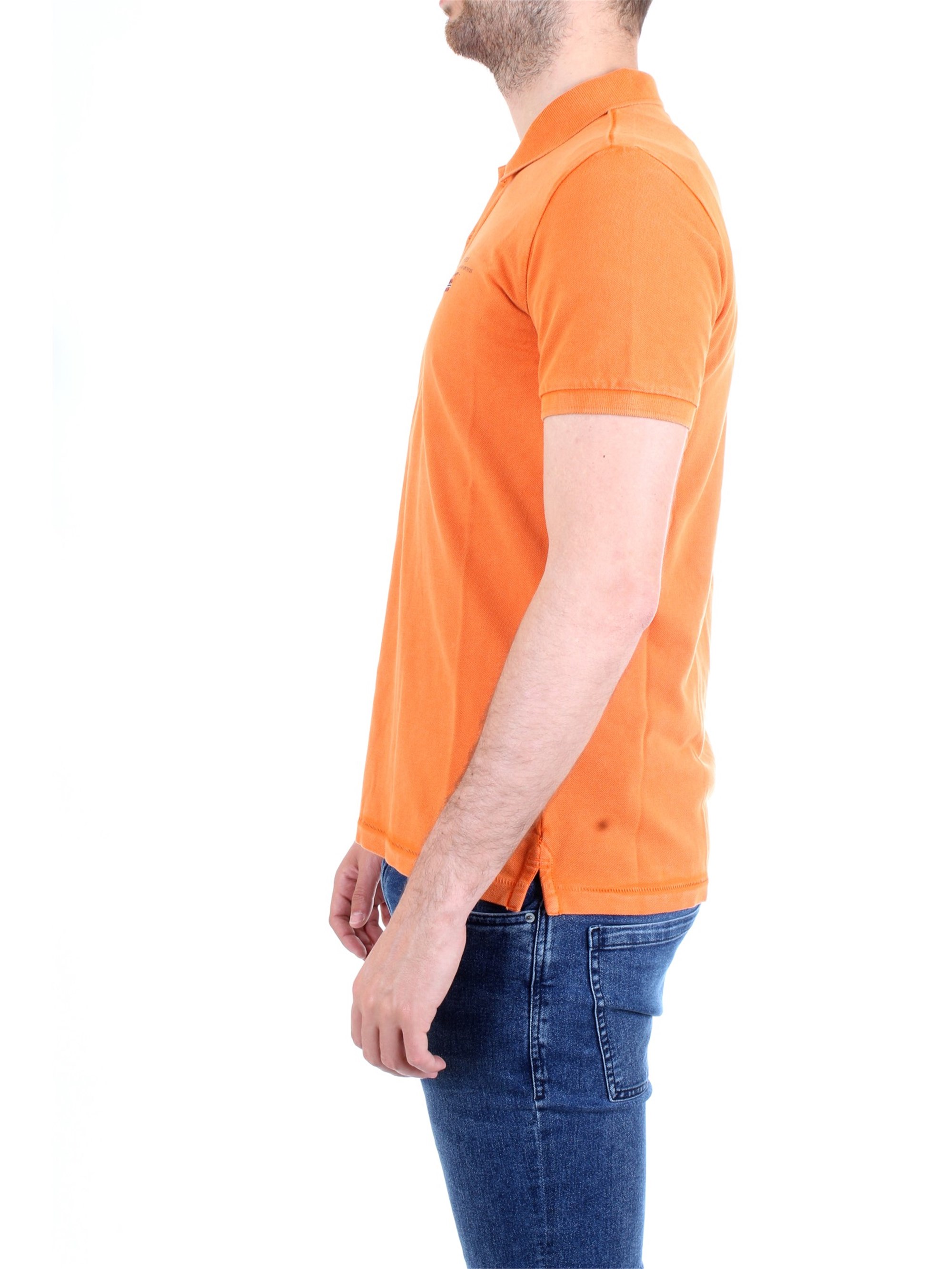 NAPAPIJRI N0YIJ5 Orange Clothing Man Polo shirt NAPAPIJRI N0YIJ5 Orange Clothing Man Polo shirt