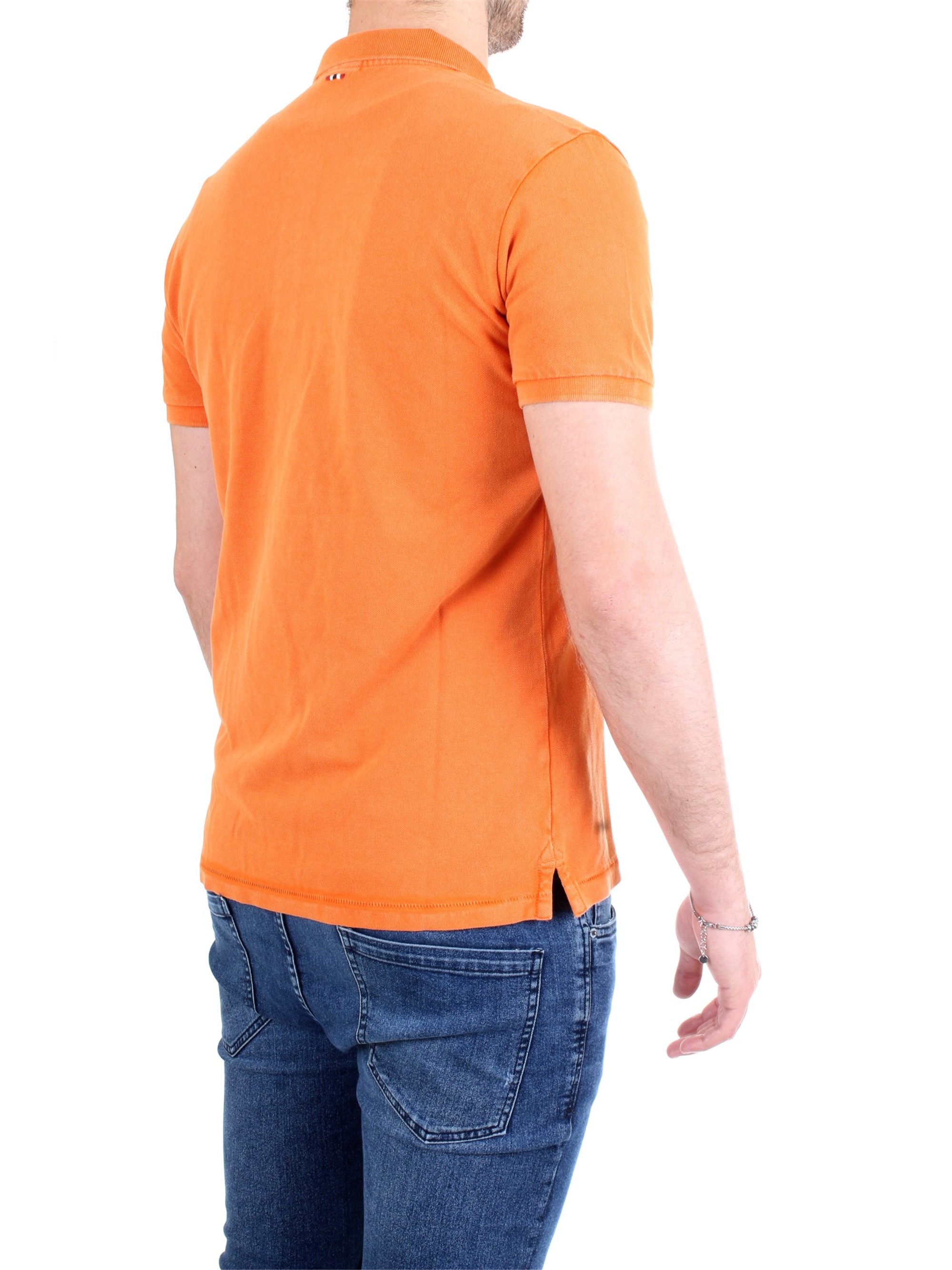 NAPAPIJRI N0YIJ5 Orange Clothing Man Polo shirt NAPAPIJRI N0YIJ5 Orange Clothing Man Polo shirt