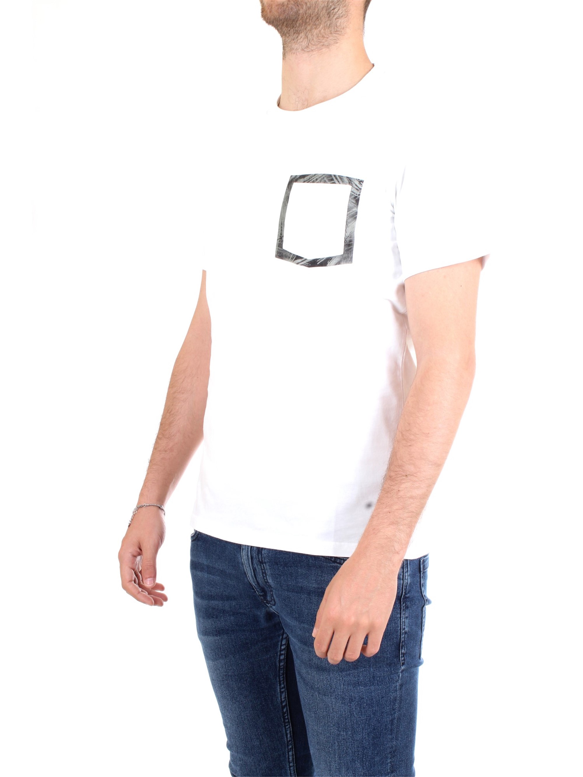 WOOLRICH WOTEE1153 White Clothing Man T-Shirt/Polo WOOLRICH WOTEE1153 White Clothing Man T-Shirt/Polo
