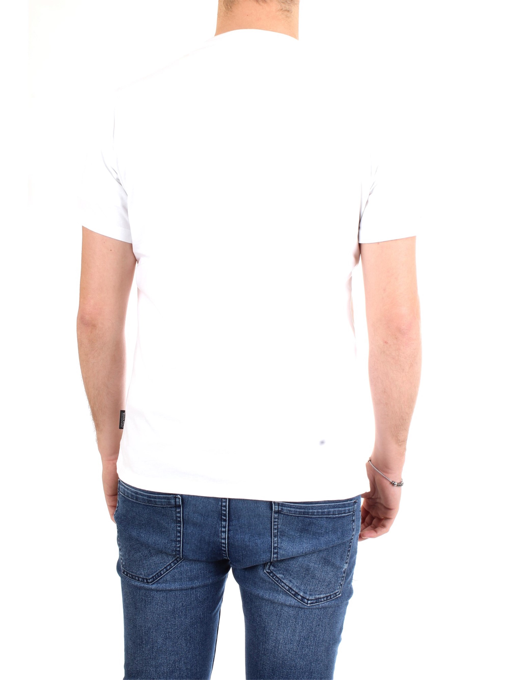 WOOLRICH WOTEE1153 White Clothing Man T-Shirt/Polo WOOLRICH WOTEE1153 White Clothing Man T-Shirt/Polo