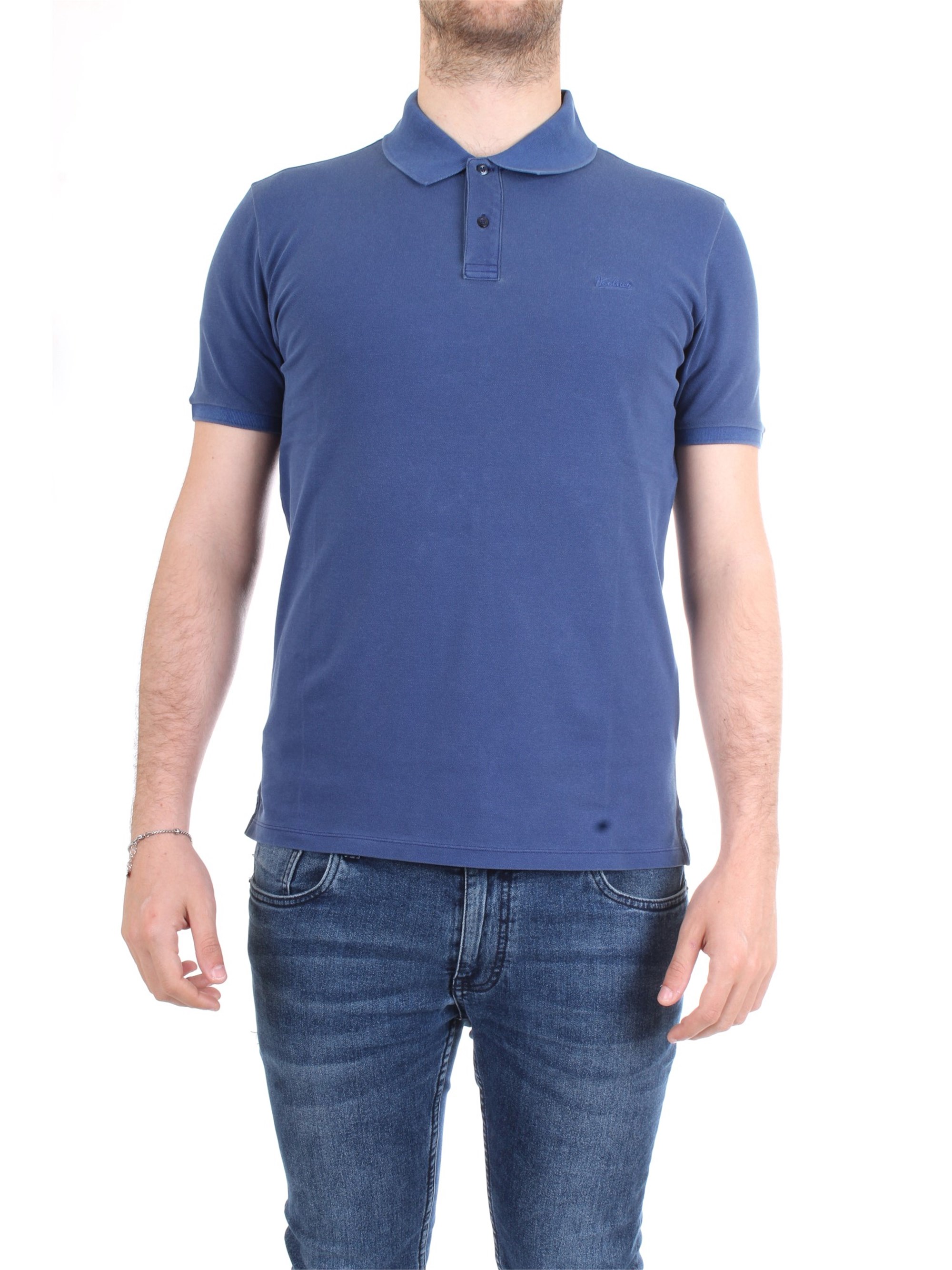 WOOLRICH WOPOL0526 Blue Clothing Man Polo shirt WOOLRICH WOPOL0526 Blue Clothing Man Polo shirt