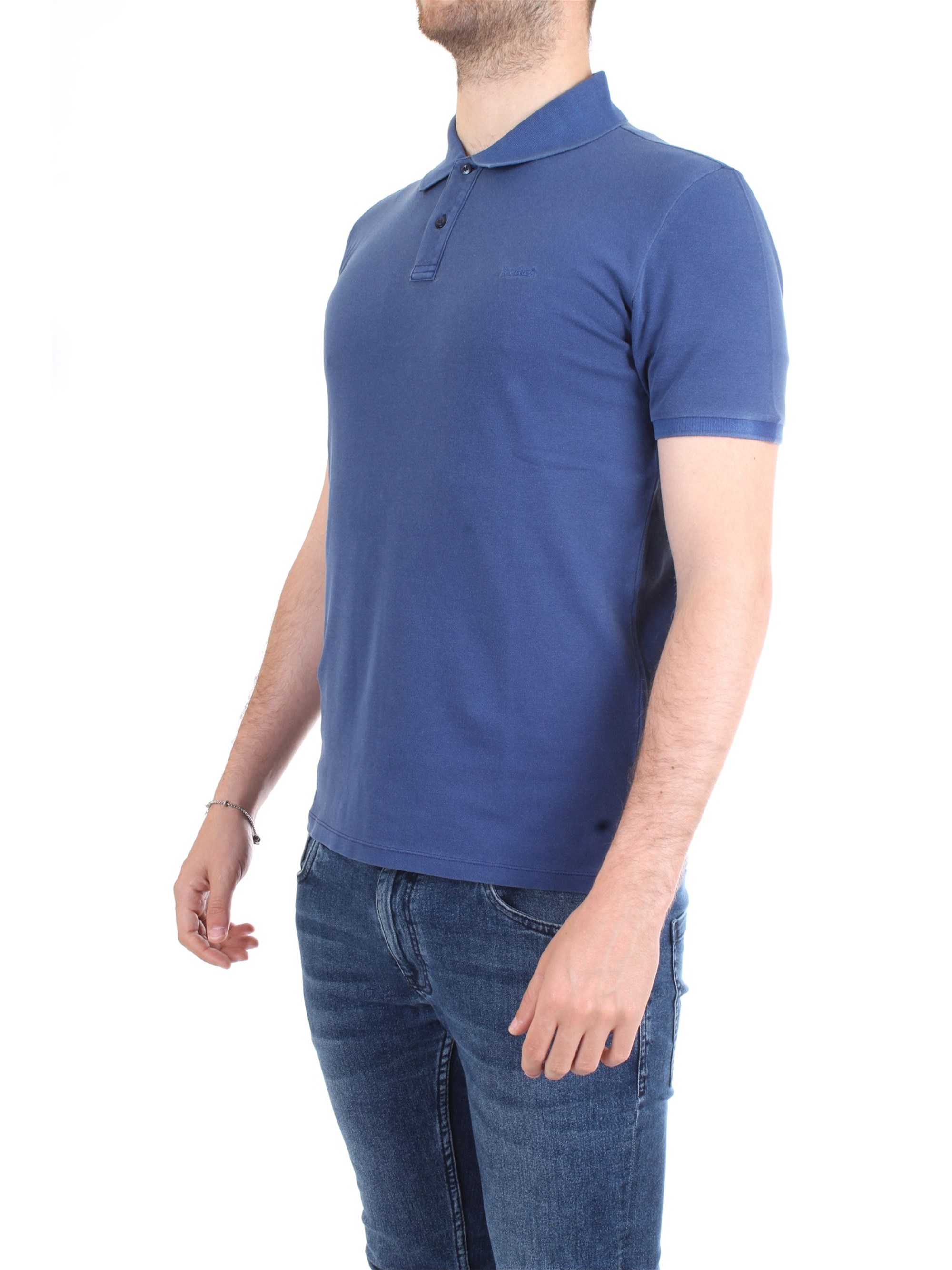 WOOLRICH WOPOL0526 Blue Clothing Man Polo shirt WOOLRICH WOPOL0526 Blue Clothing Man Polo shirt