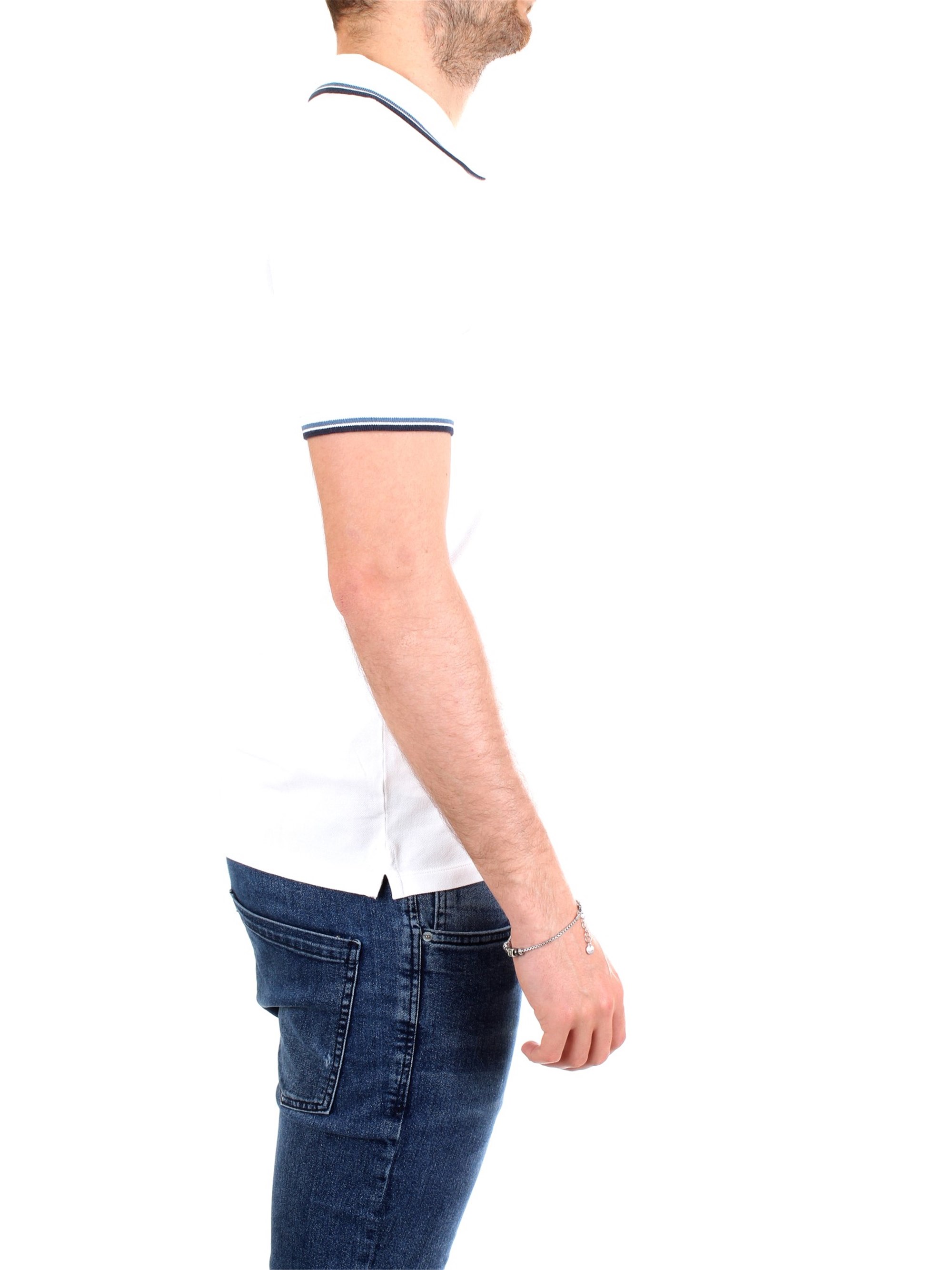 WOOLRICH WOPOL0522 White Clothing Man Polo shirt WOOLRICH WOPOL0522 White Clothing Man Polo shirt