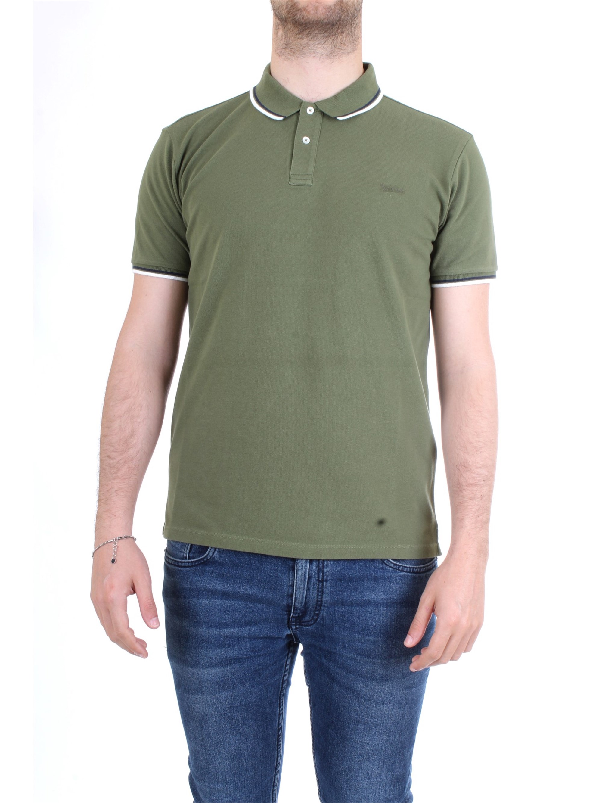 WOOLRICH WOPOL0522 Military green Clothing Man Polo shirt WOOLRICH WOPOL0522 Military green Clothing Man Polo shirt