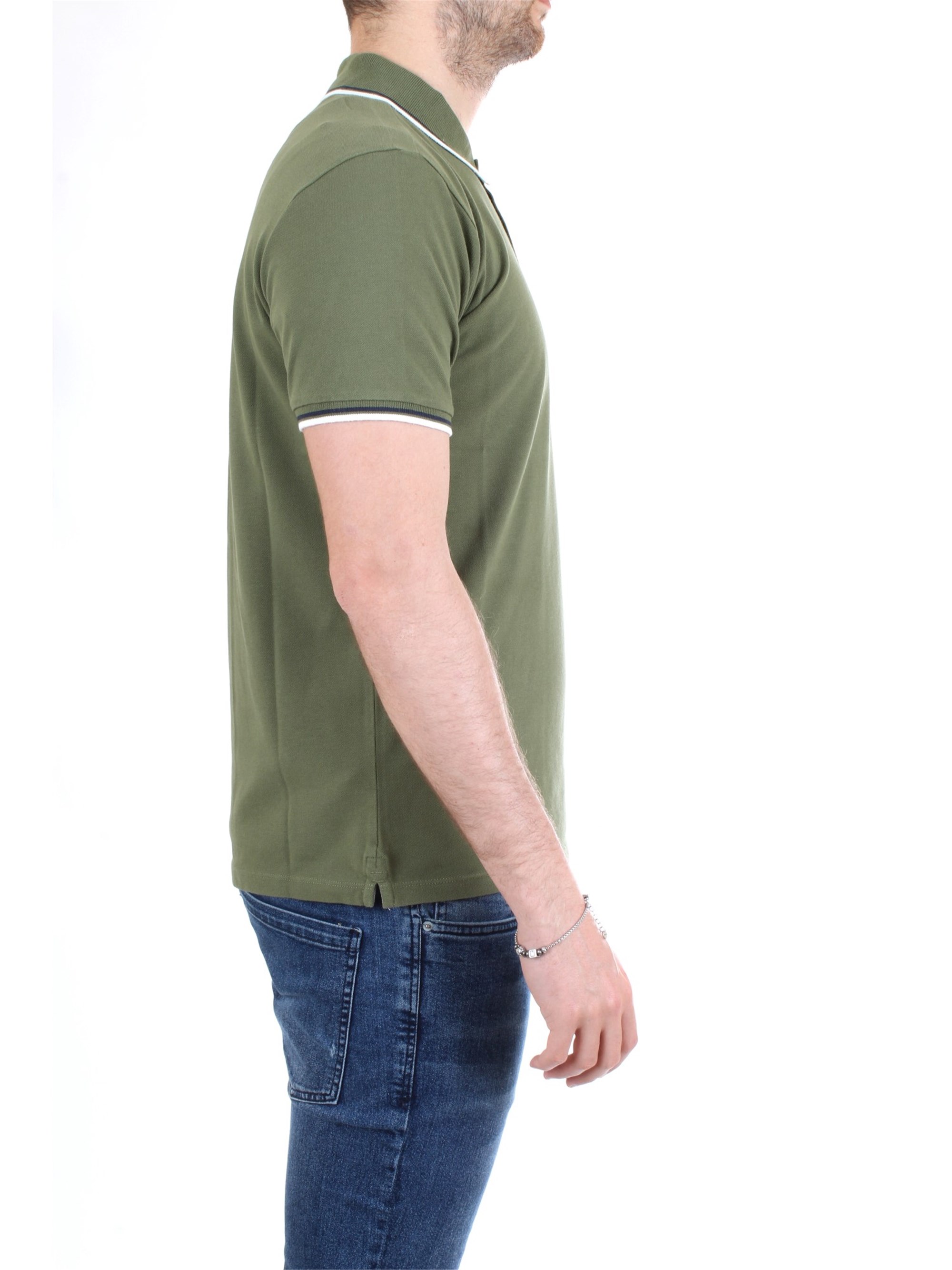 WOOLRICH WOPOL0522 Military green Clothing Man Polo shirt WOOLRICH WOPOL0522 Military green Clothing Man Polo shirt