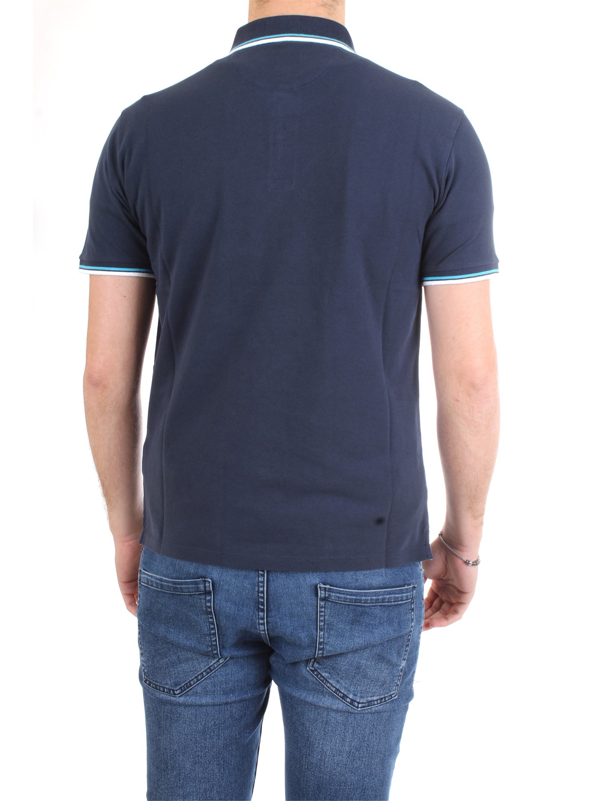 WOOLRICH WOPOL0522 Blue Clothing Man Polo shirt WOOLRICH WOPOL0522 Blue Clothing Man Polo shirt