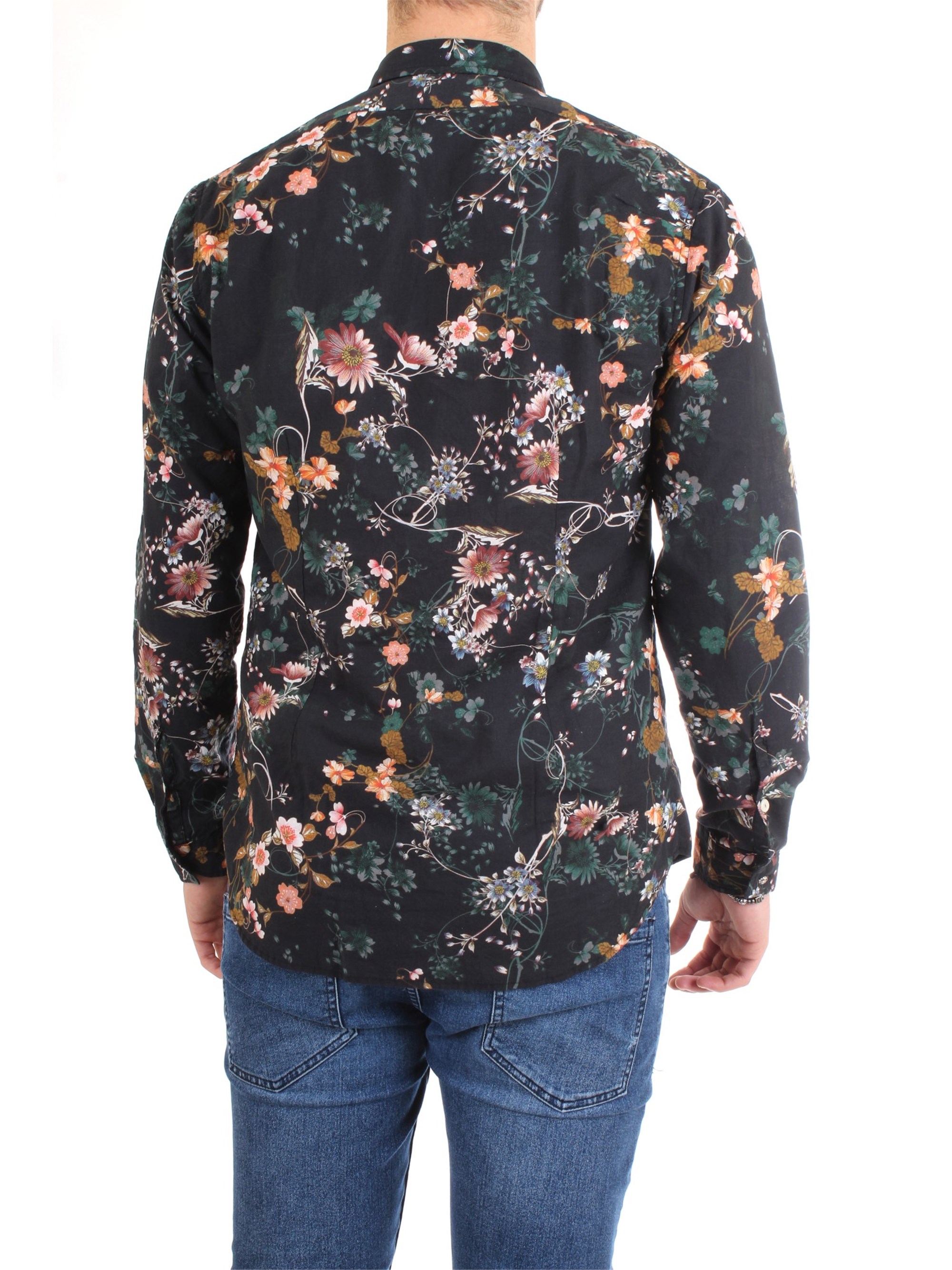 Officina36 0374206871 Black Clothing Man Shirt Officina36 0374206871 Black Clothing Man Shirt