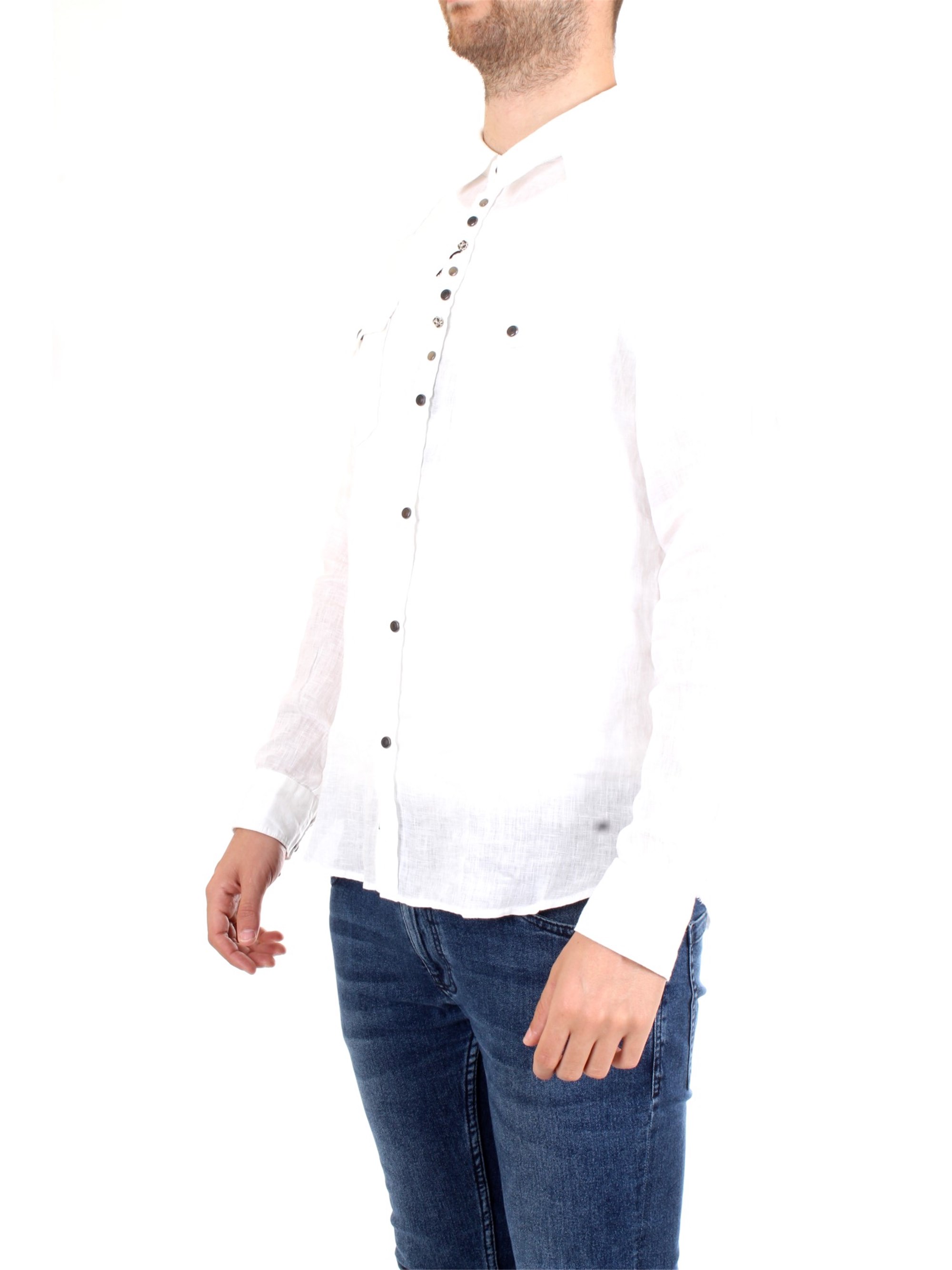 Officina36 0372607003 White Clothing Man Shirt Officina36 0372607003 White Clothing Man Shirt