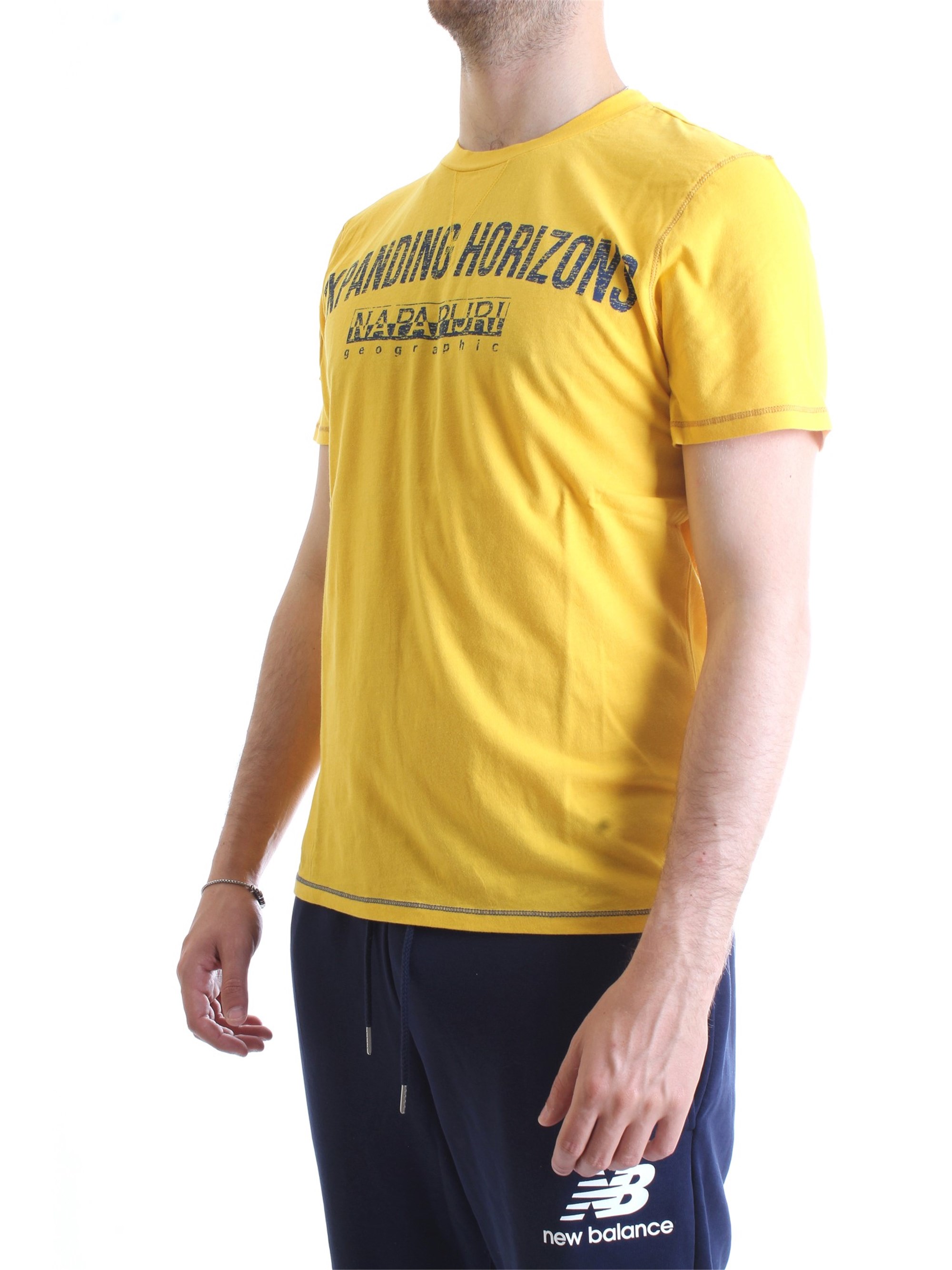 NAPAPIJRI N0YIFP Yellow Clothing Man T-Shirt/Polo NAPAPIJRI N0YIFP Yellow Clothing Man T-Shirt/Polo