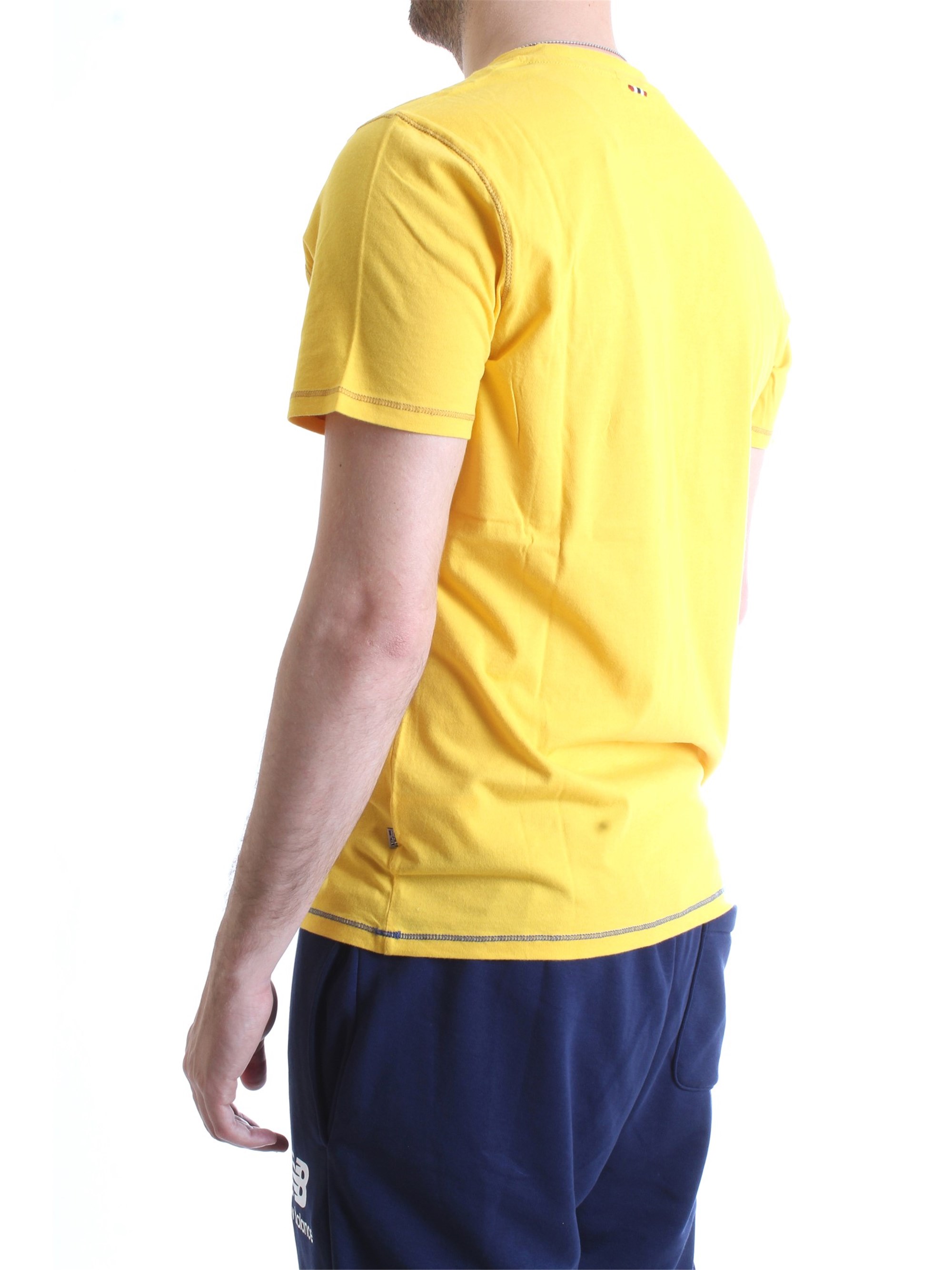 NAPAPIJRI N0YIFP Yellow Clothing Man T-Shirt/Polo NAPAPIJRI N0YIFP Yellow Clothing Man T-Shirt/Polo