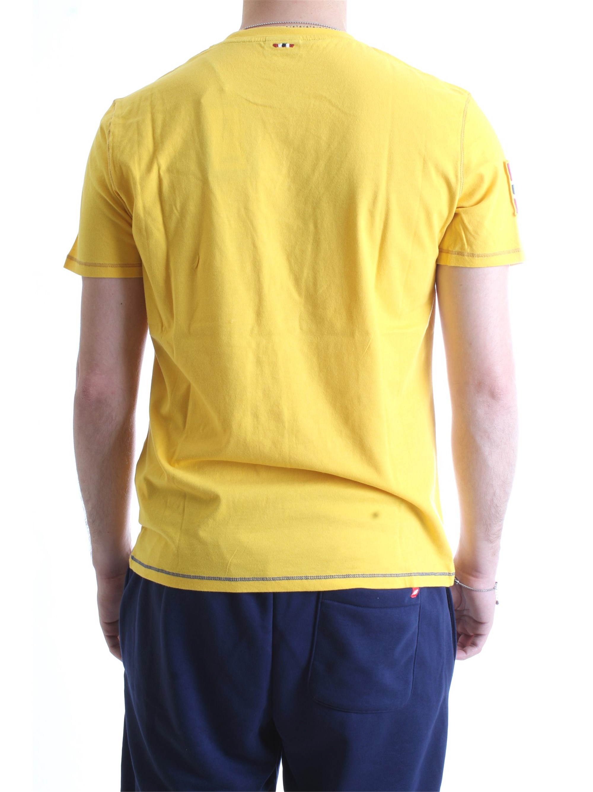 NAPAPIJRI N0YIFP Yellow Clothing Man T-Shirt/Polo NAPAPIJRI N0YIFP Yellow Clothing Man T-Shirt/Polo