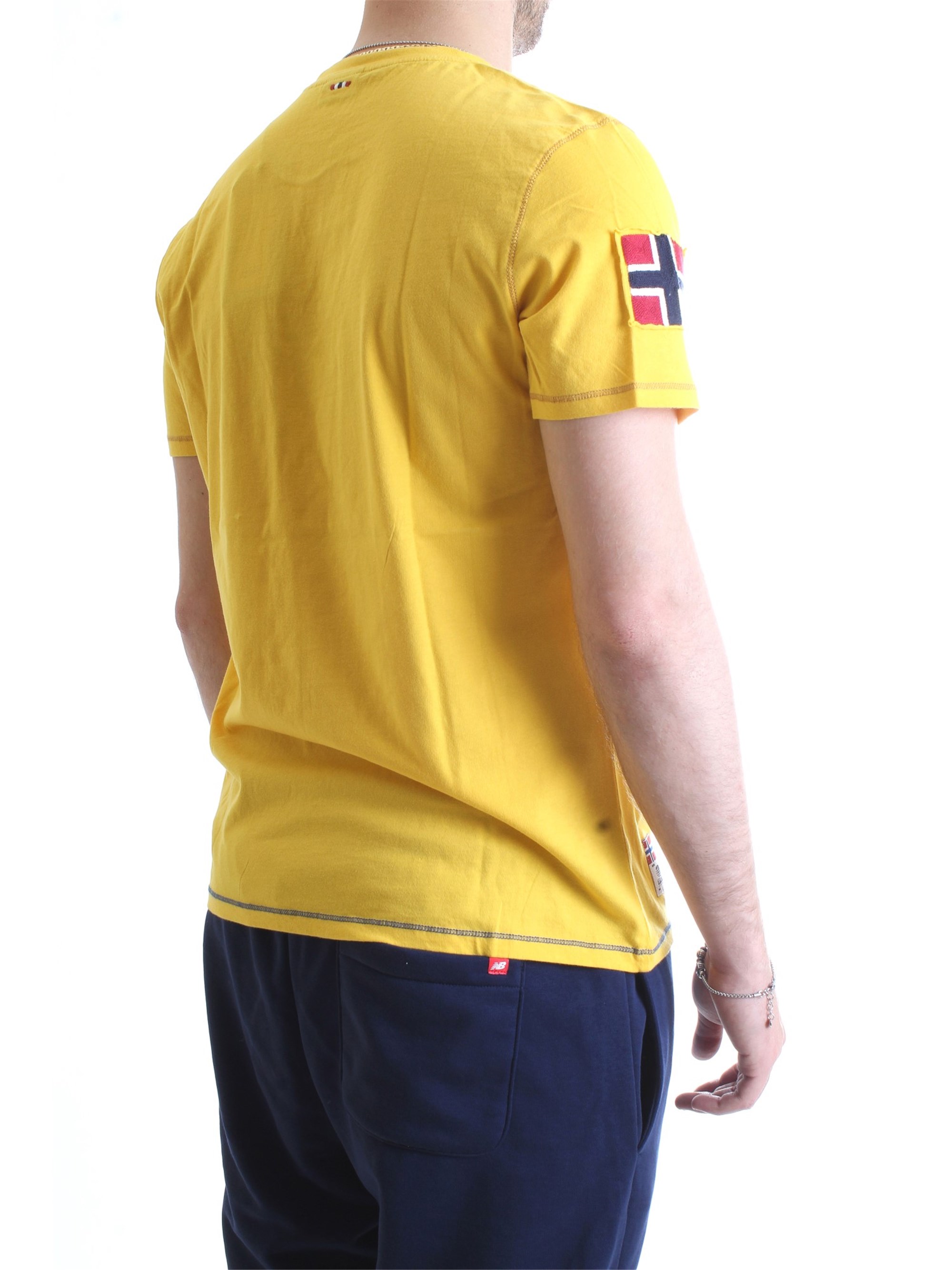 NAPAPIJRI N0YIFP Yellow Clothing Man T-Shirt/Polo NAPAPIJRI N0YIFP Yellow Clothing Man T-Shirt/Polo
