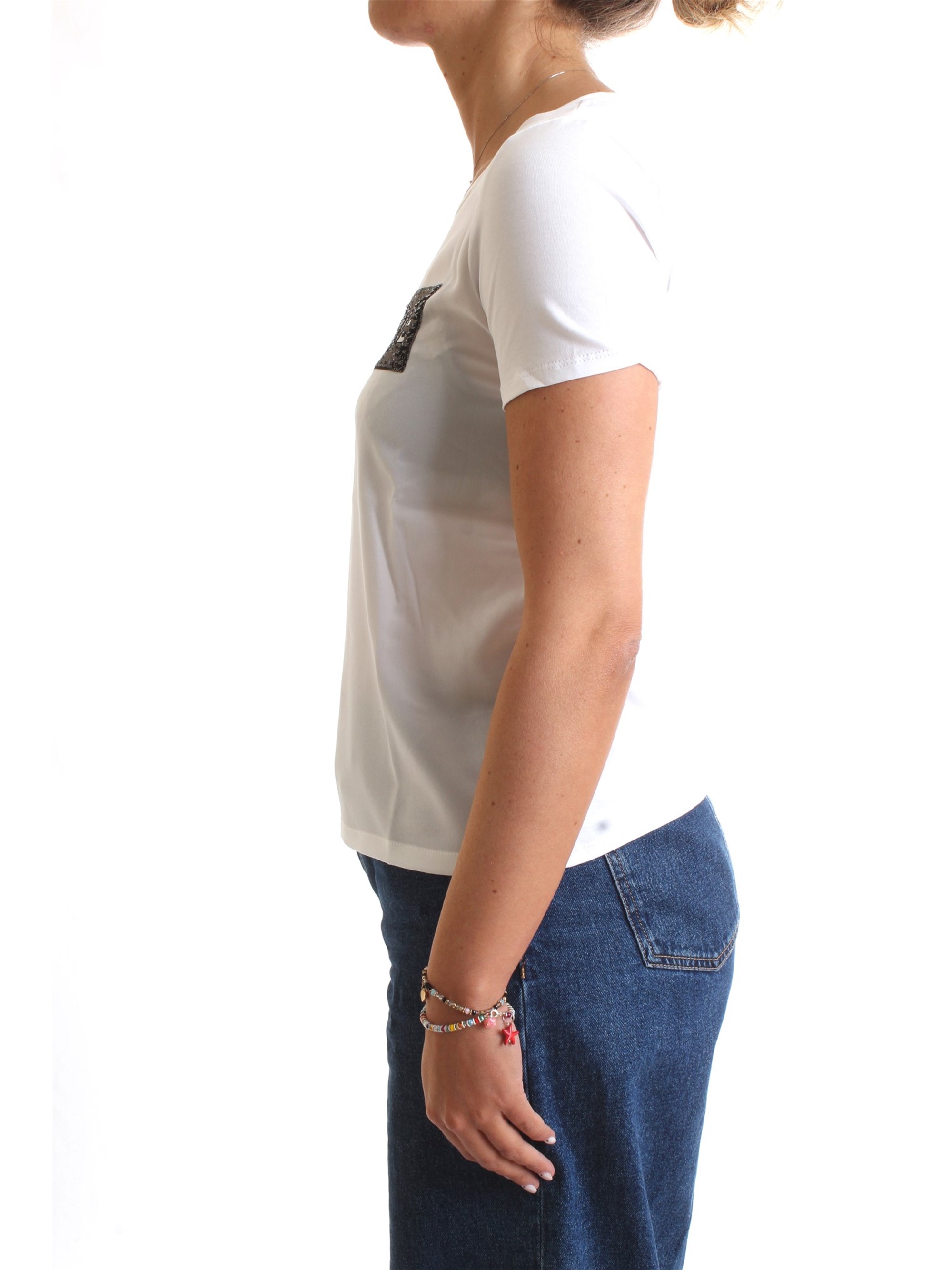 PENNYBLACK 19710119 Bianco Abbigliamento Donna T-Shirt PENNYBLACK 19710119 Bianco Abbigliamento Donna T-Shirt