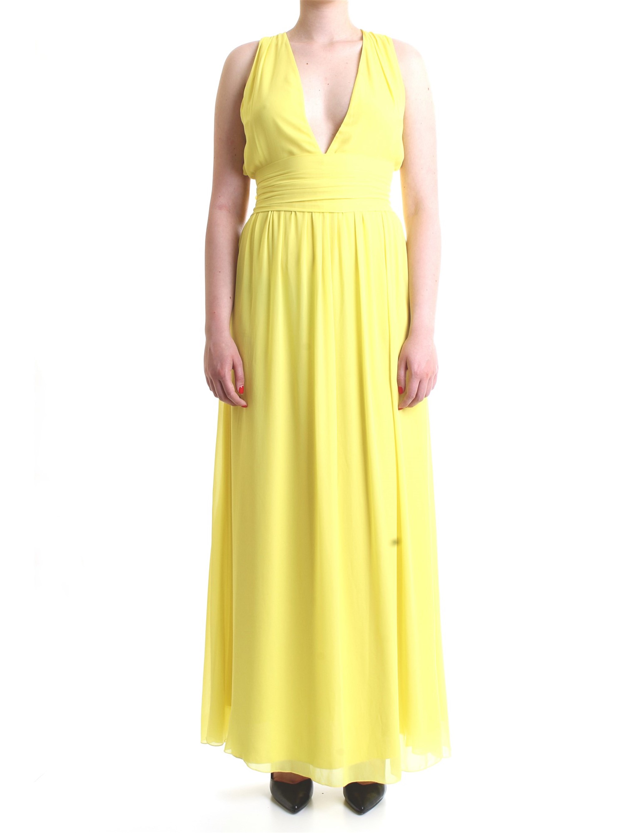 PATRIZIA PEPE 2A1954 Yellow Clothing Woman Dress PATRIZIA PEPE 2A1954 Yellow Clothing Woman Dress