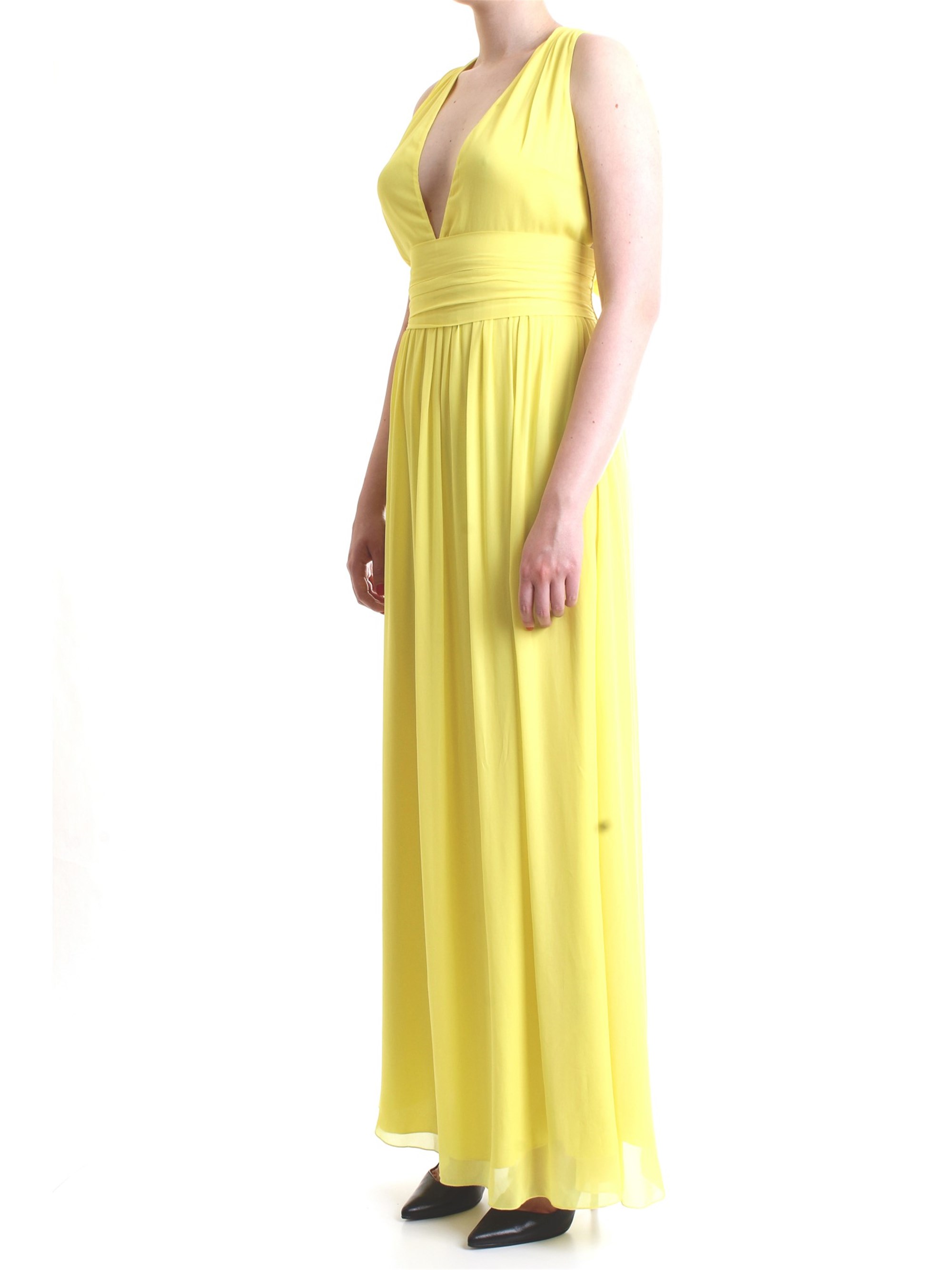 PATRIZIA PEPE 2A1954 Yellow Clothing Woman Dress PATRIZIA PEPE 2A1954 Yellow Clothing Woman Dress