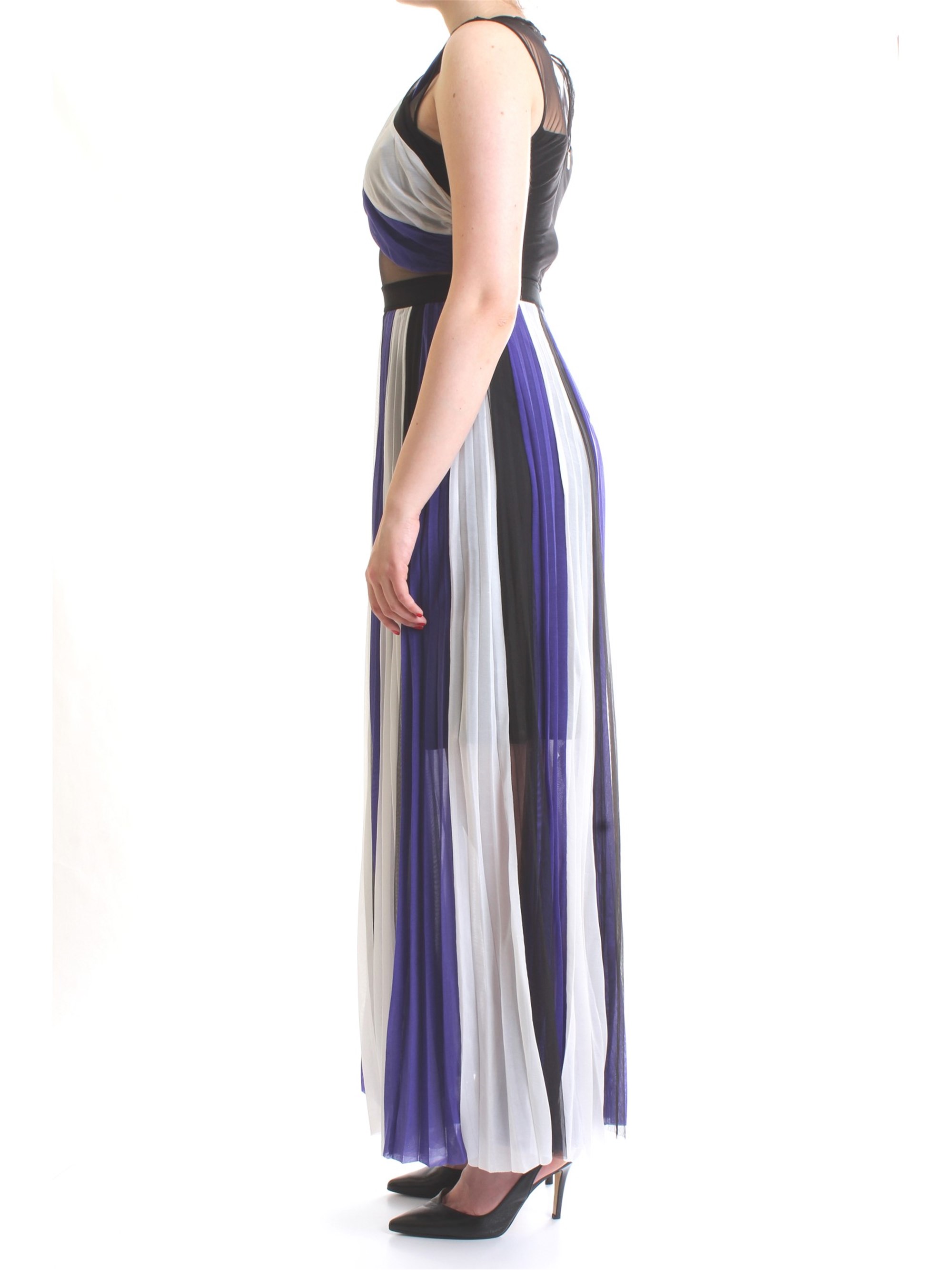 SILVIAN HEACH CVP19102VE Blue Clothing Woman Dress SILVIAN HEACH CVP19102VE Blue Clothing Woman Dress