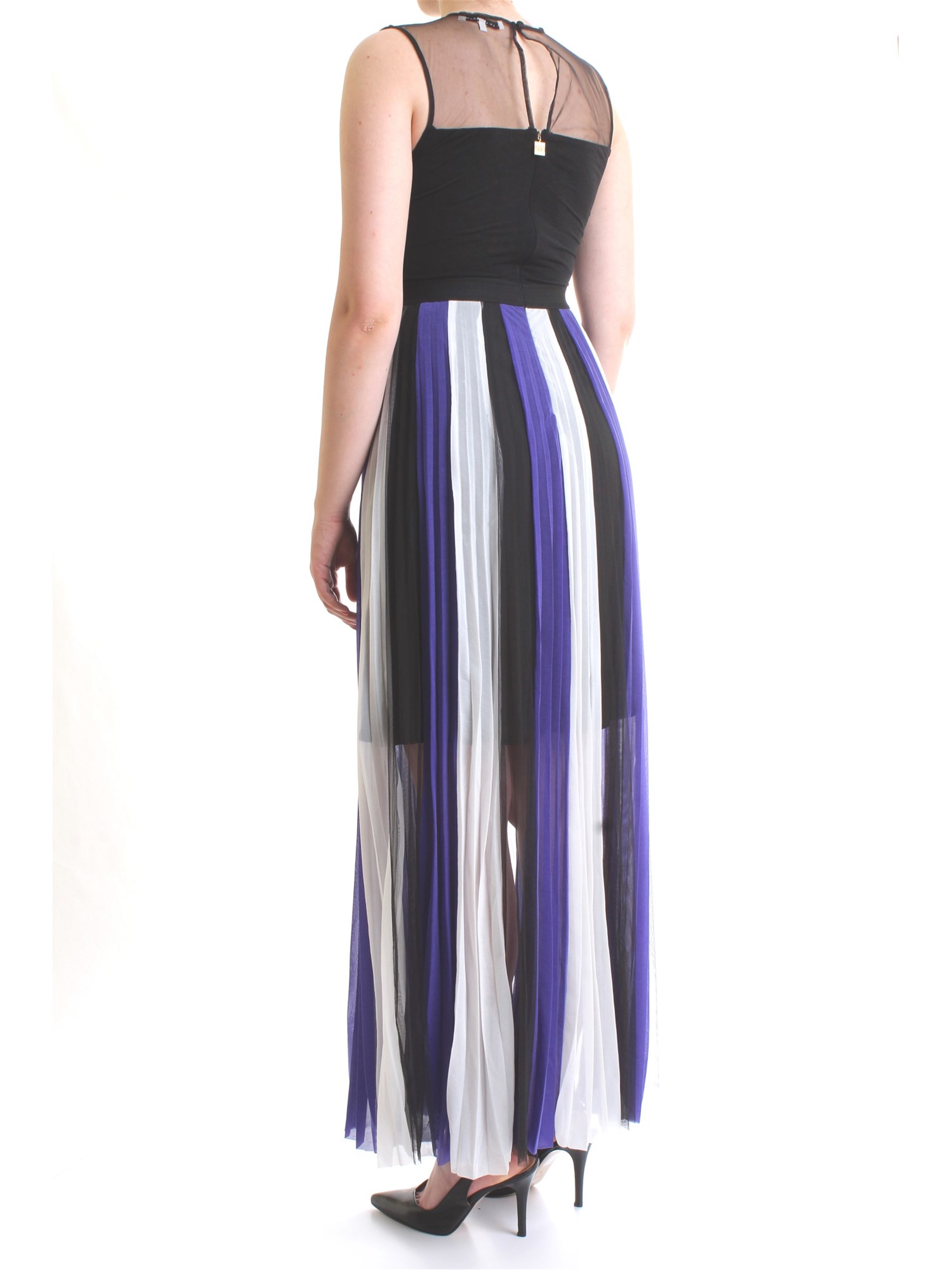 SILVIAN HEACH CVP19102VE Blue Clothing Woman Dress SILVIAN HEACH CVP19102VE Blue Clothing Woman Dress