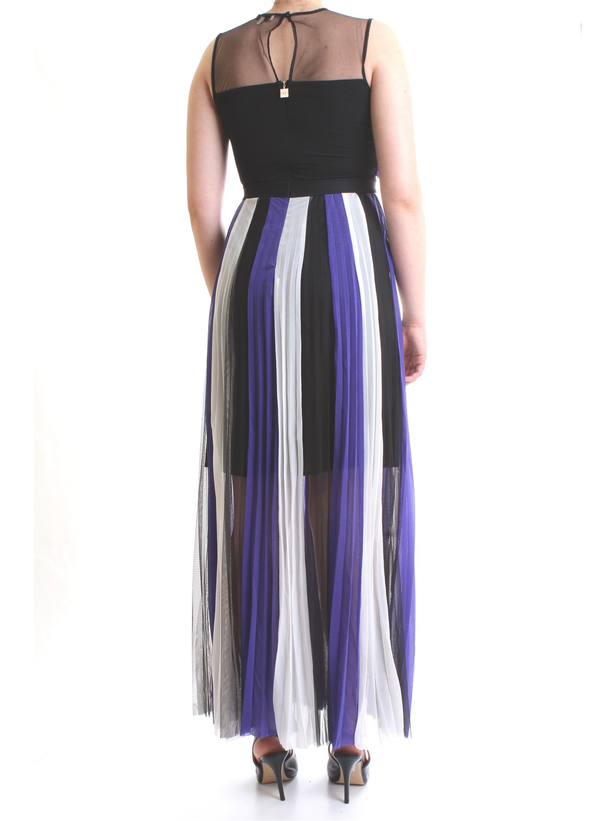 SILVIAN HEACH CVP19102VE Blue Clothing Woman Dress SILVIAN HEACH CVP19102VE Blue Clothing Woman Dress