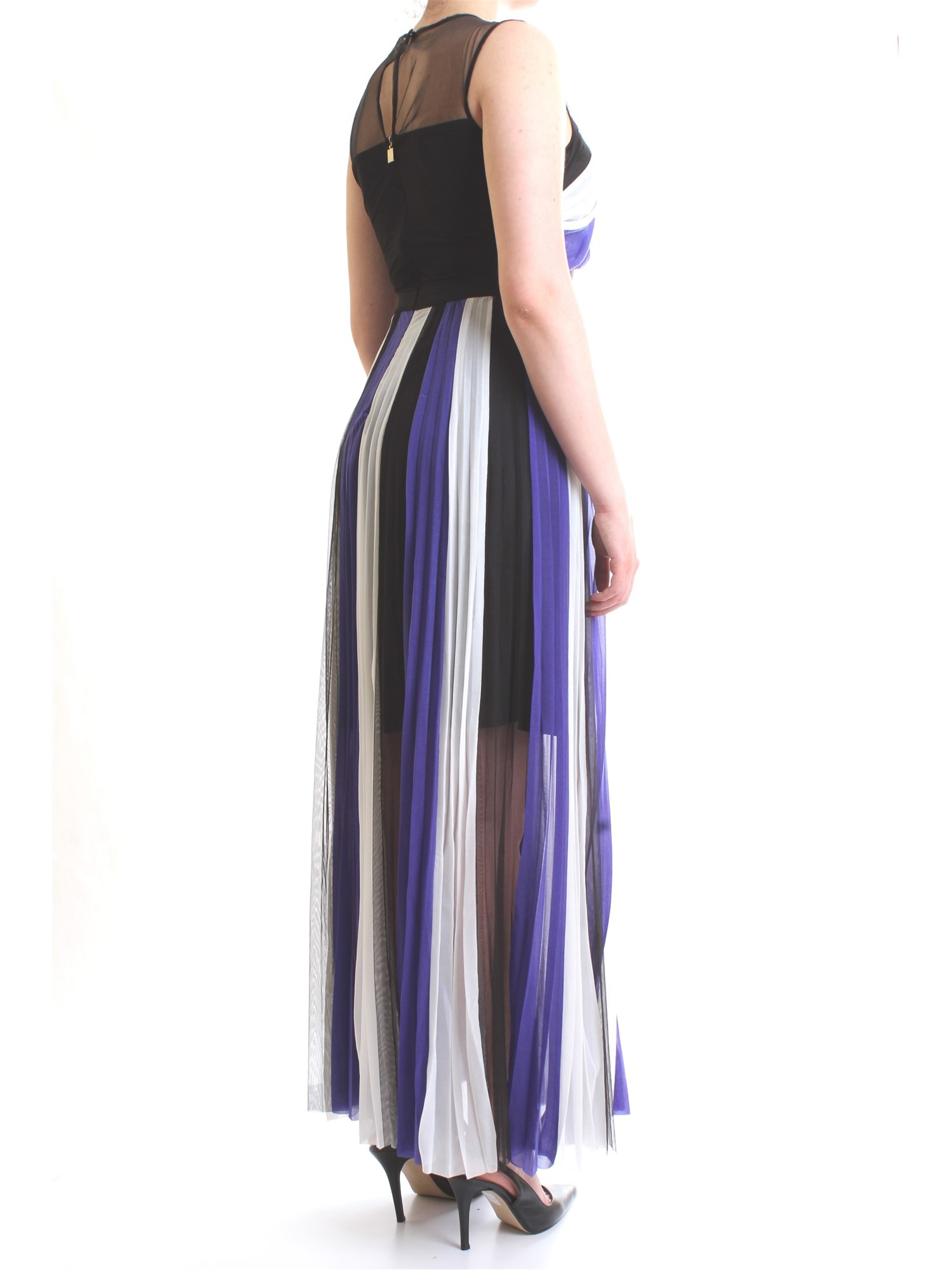 SILVIAN HEACH CVP19102VE Blue Clothing Woman Dress SILVIAN HEACH CVP19102VE Blue Clothing Woman Dress