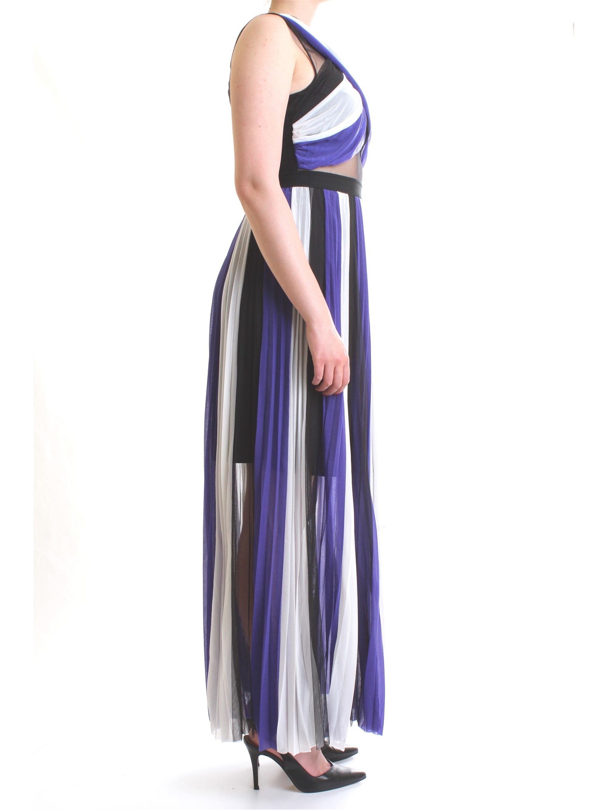SILVIAN HEACH CVP19102VE Blue Clothing Woman Dress SILVIAN HEACH CVP19102VE Blue Clothing Woman Dress