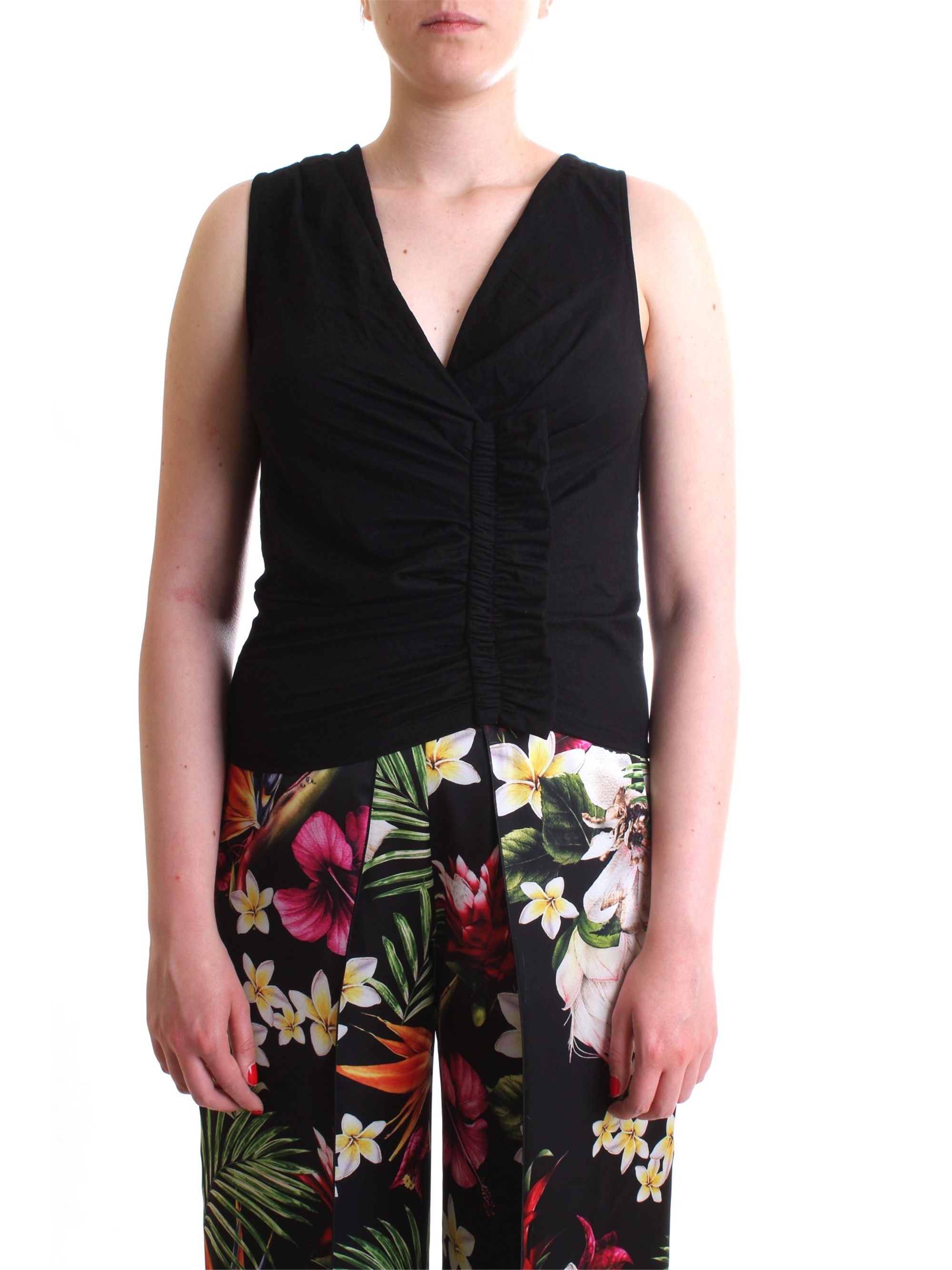 PATRIZIA PEPE 2M3750 A4Y7 Black Clothing Woman Top PATRIZIA PEPE 2M3750 A4Y7 Black Clothing Woman Top