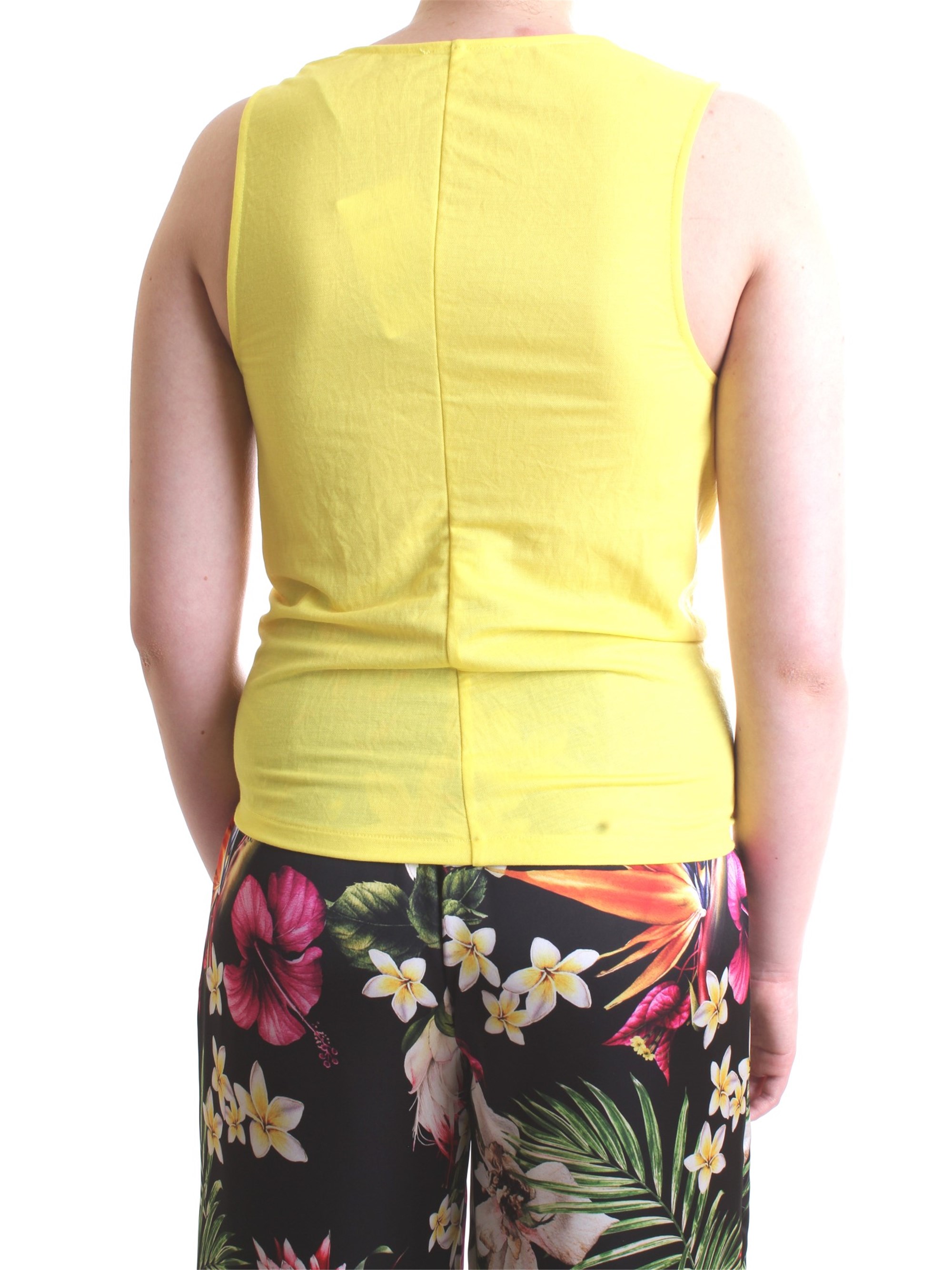 PATRIZIA PEPE 2M3750 A4Y7 Yellow Clothing Woman Top PATRIZIA PEPE 2M3750 A4Y7 Yellow Clothing Woman Top