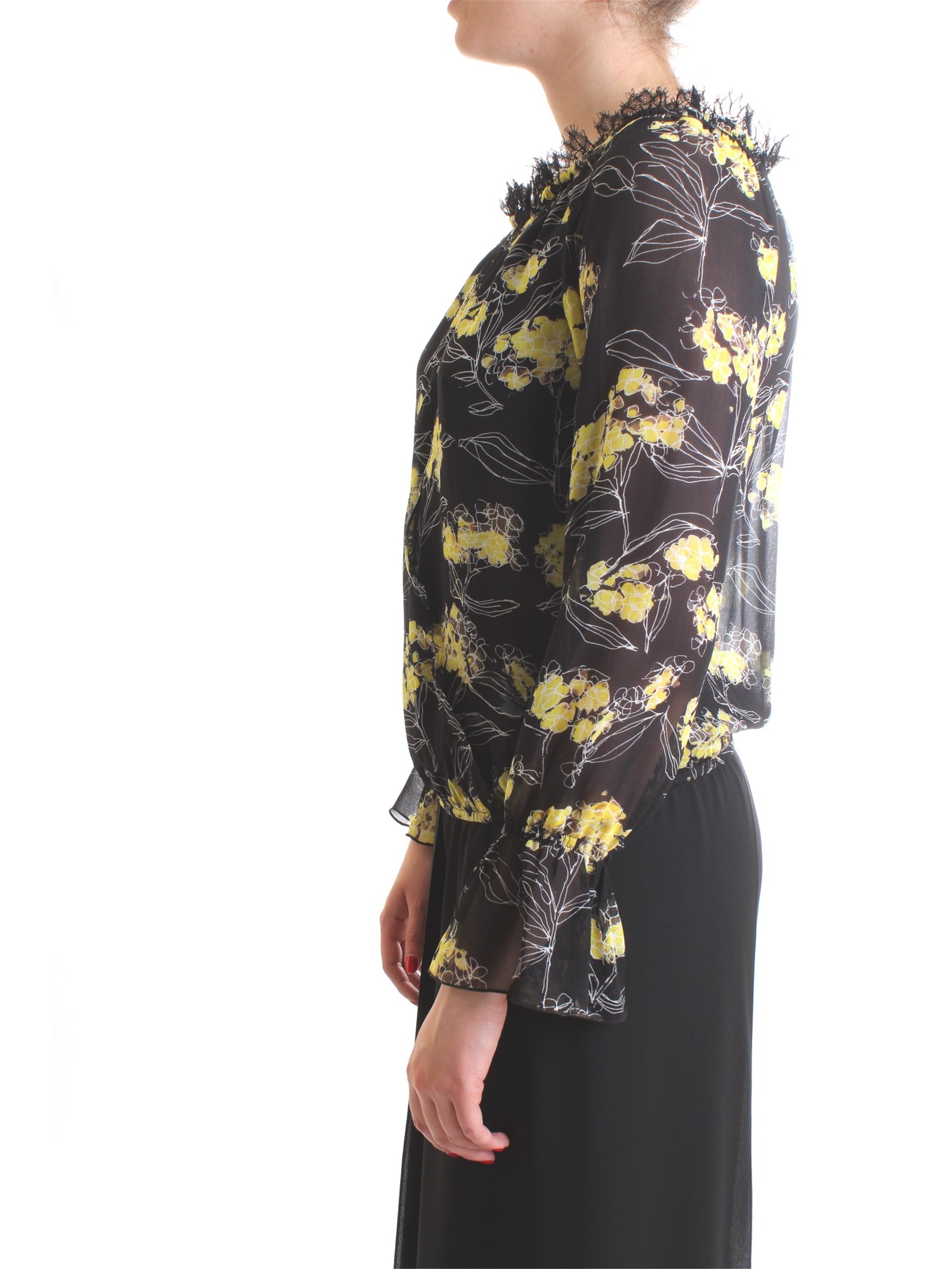 PATRIZIA PEPE 2C1132 A3KM Black Clothing Woman Top PATRIZIA PEPE 2C1132 A3KM Black Clothing Woman Top