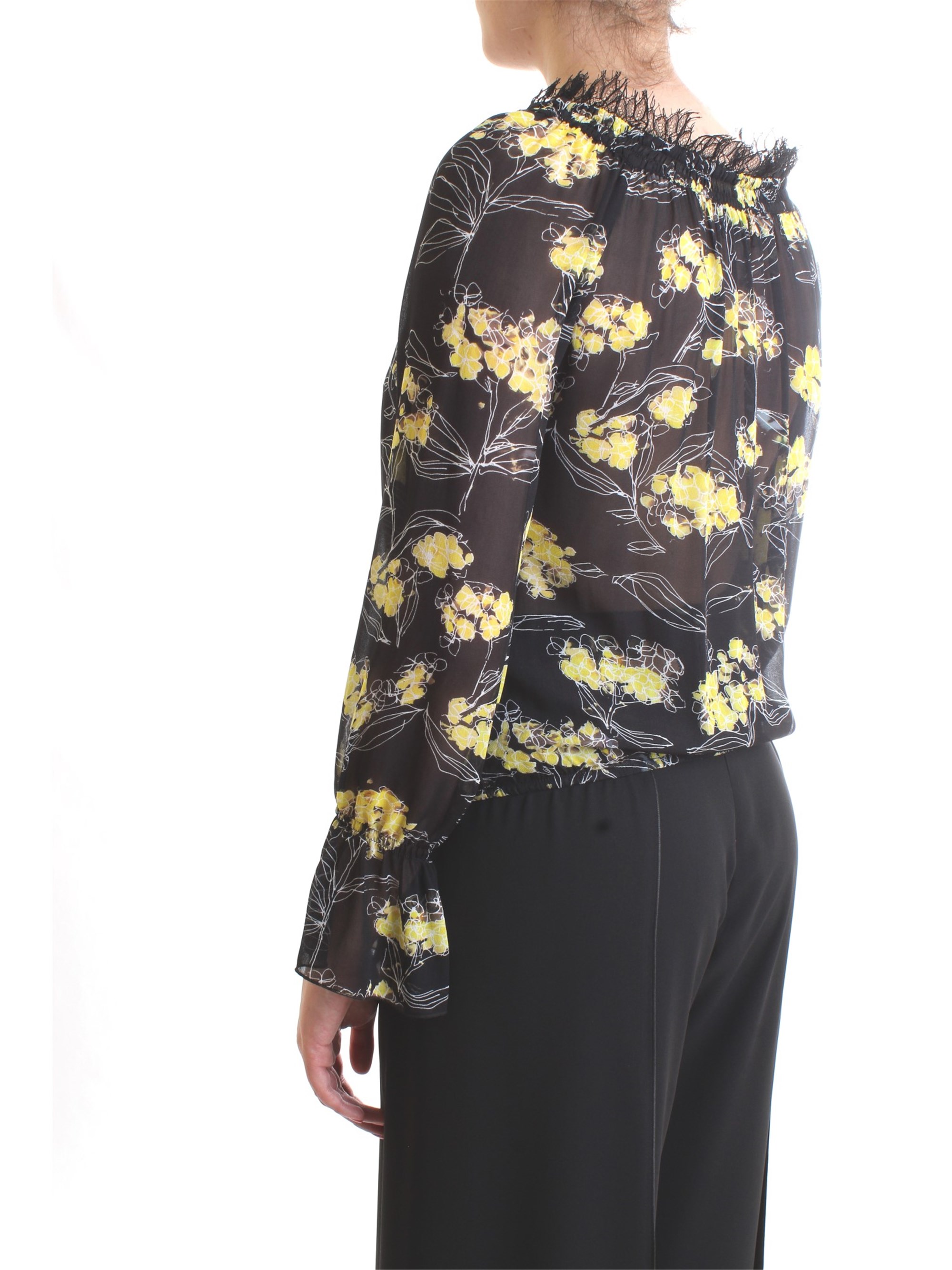 PATRIZIA PEPE 2C1132 A3KM Black Clothing Woman Top PATRIZIA PEPE 2C1132 A3KM Black Clothing Woman Top