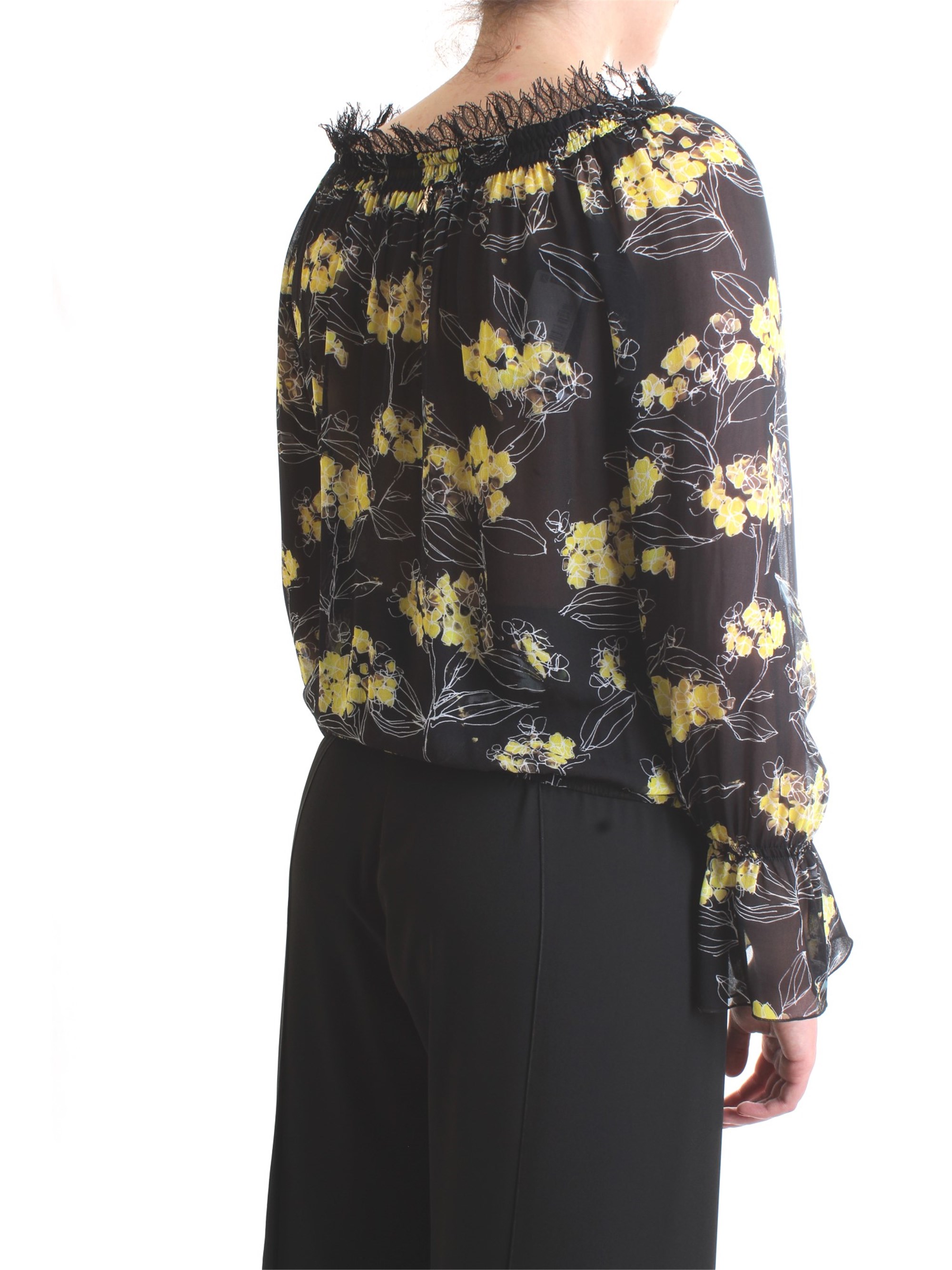 PATRIZIA PEPE 2C1132 A3KM Black Clothing Woman Top PATRIZIA PEPE 2C1132 A3KM Black Clothing Woman Top