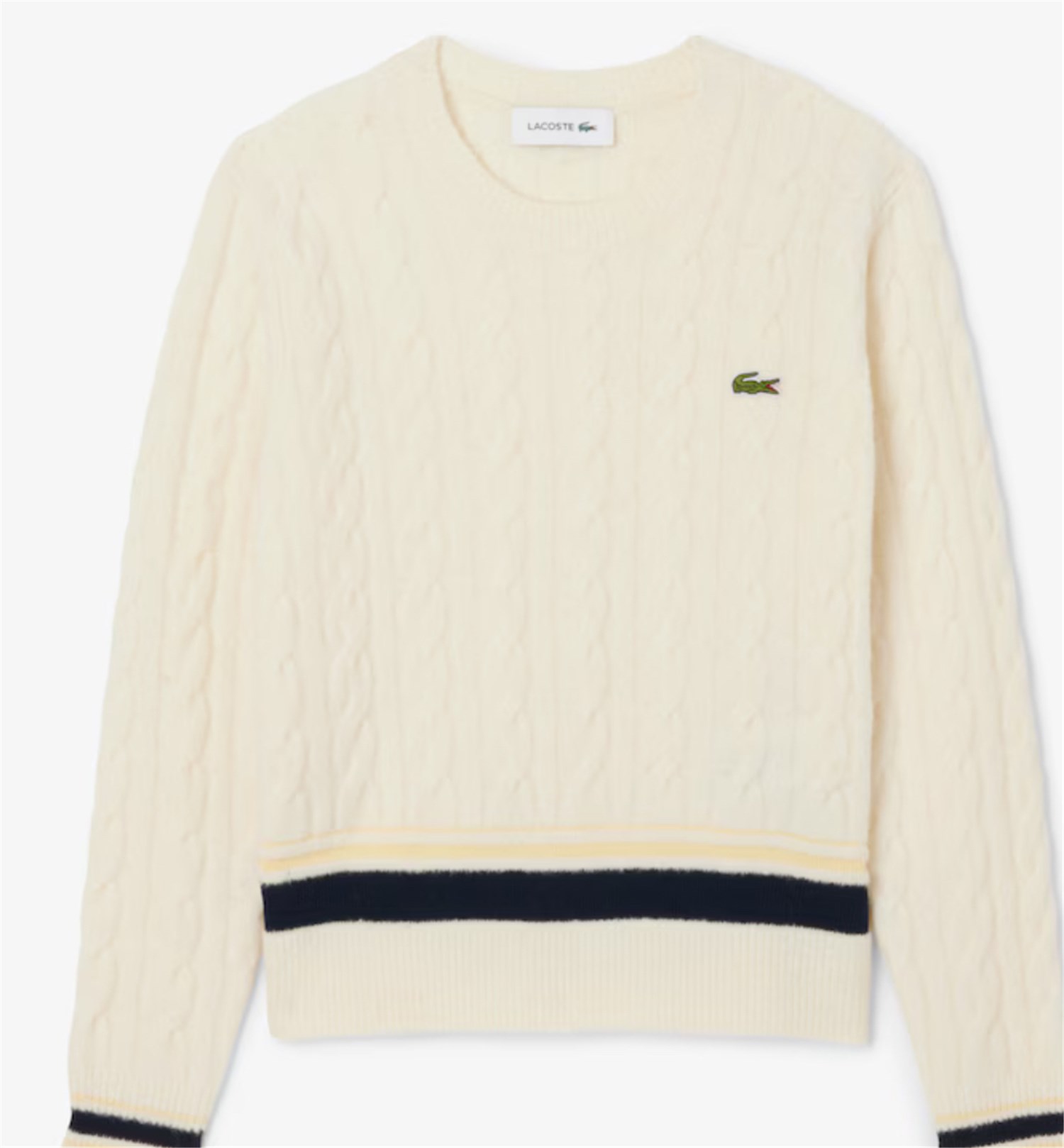 Lacoste AF4159 Latte Abbigliamento Donna Maglioni Lacoste AF4159 Latte Abbigliamento Donna Maglioni