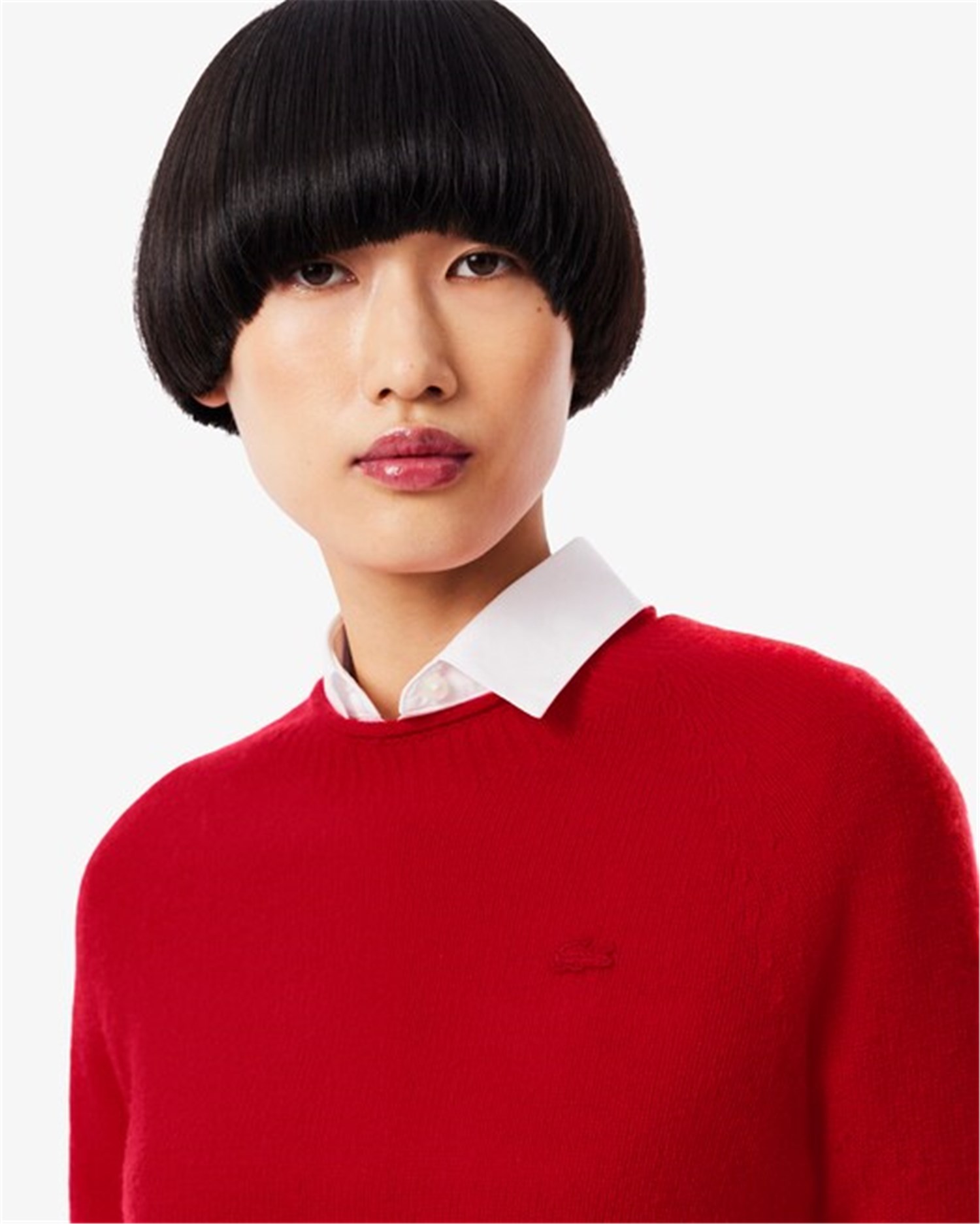 Lacoste AF4160 Rosso Abbigliamento Donna Maglioni Lacoste AF4160 Rosso Abbigliamento Donna Maglioni