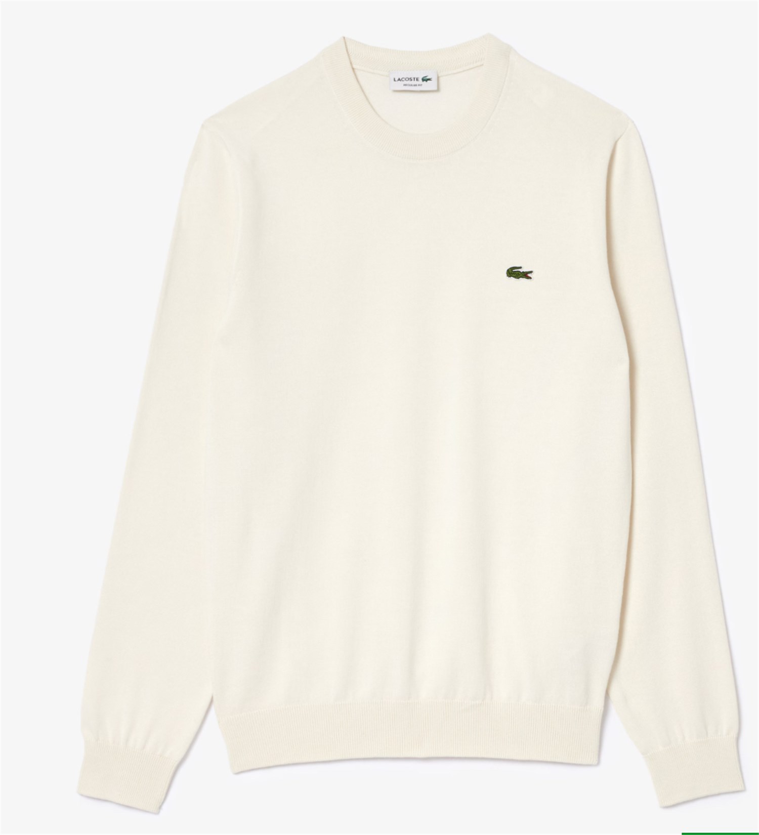 Lacoste AH0128 White Clothing Man Pullover Lacoste AH0128 White Clothing Man Pullover