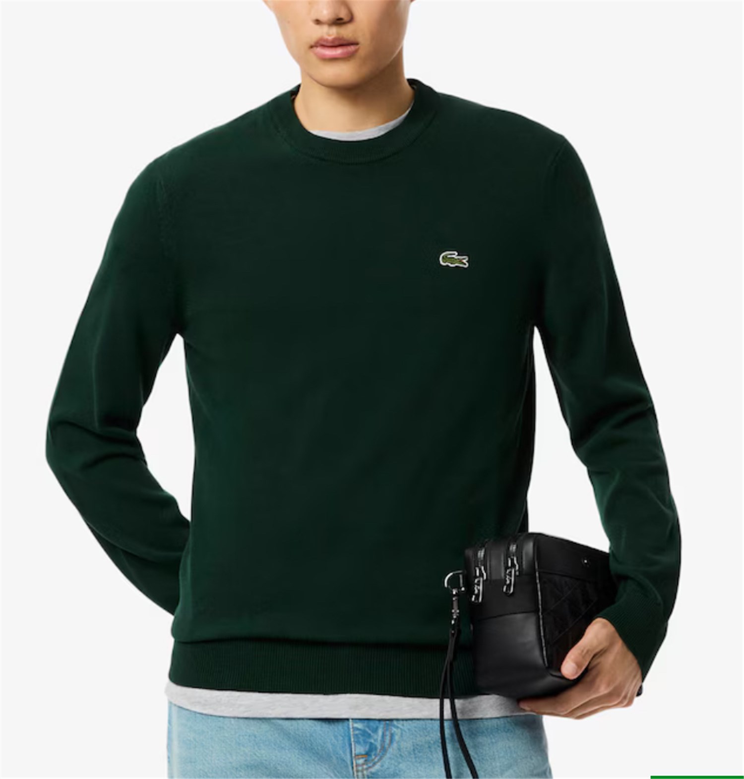 Lacoste AH1985 00 Verde Abbigliamento Uomo Pullover Lacoste AH1985 00 Verde Abbigliamento Uomo Pullover