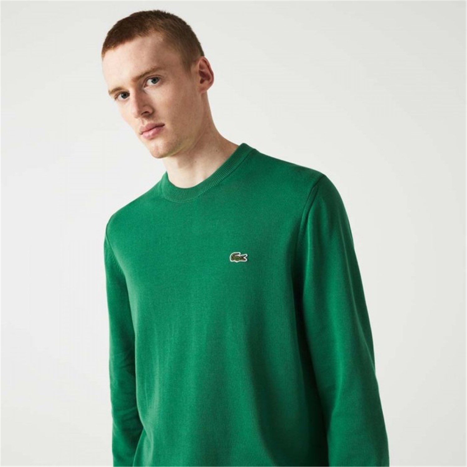 Lacoste AH1985 00 Green Clothing Man Pullover Lacoste AH1985 00 Green Clothing Man Pullover