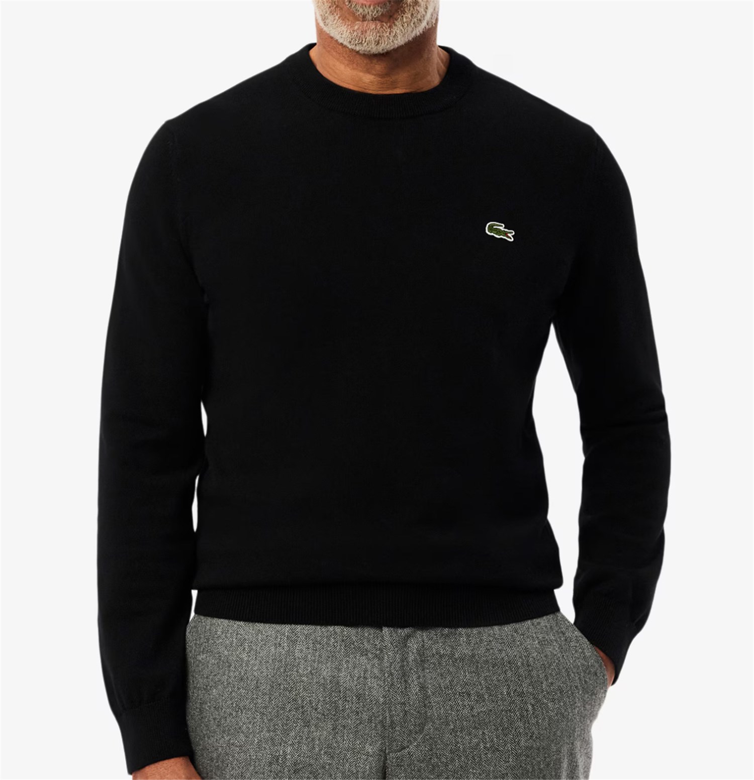 Lacoste AH1985 00 Nero Abbigliamento Uomo Pullover Lacoste AH1985 00 Nero Abbigliamento Uomo Pullover