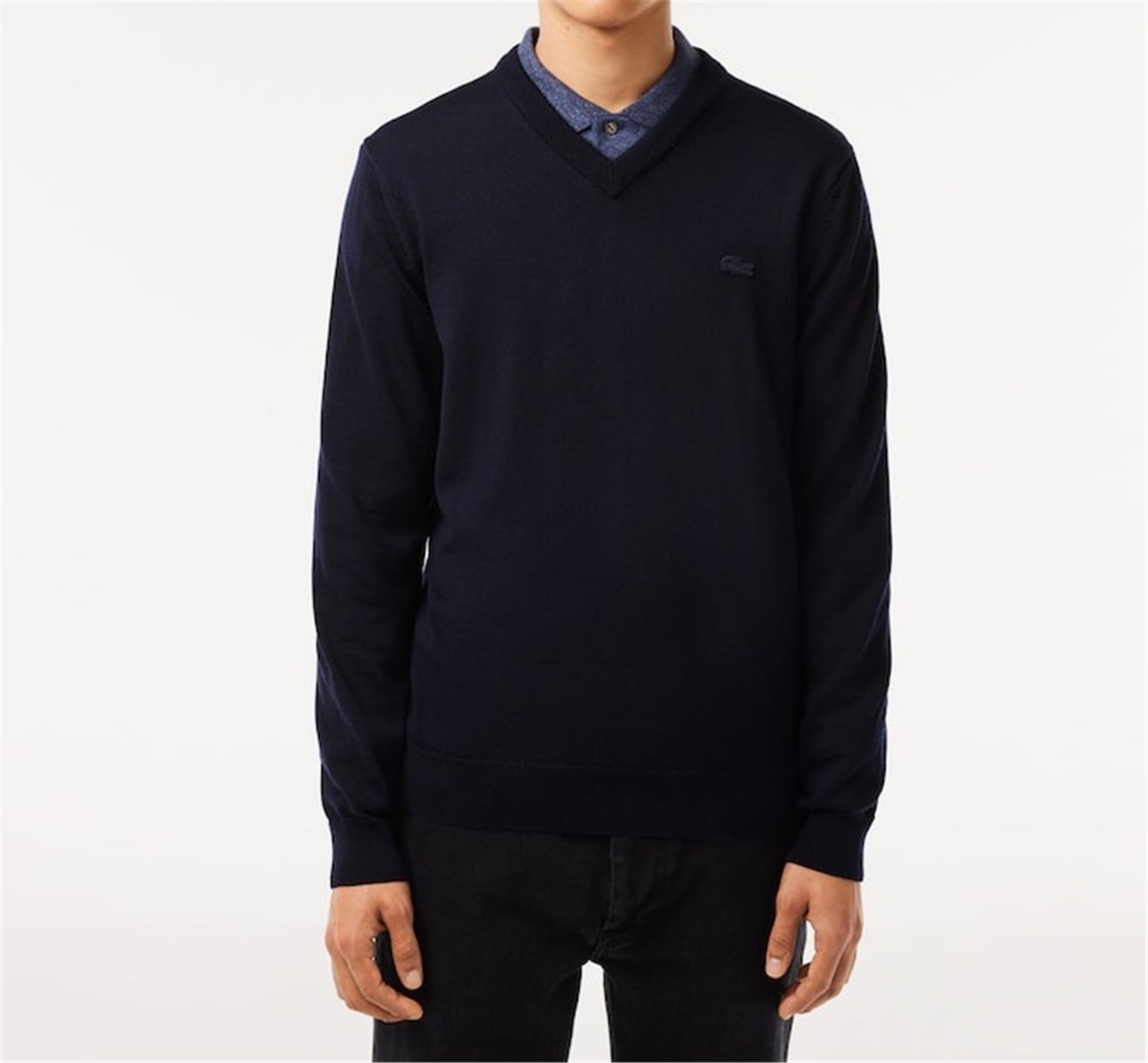 Lacoste AH1990 00 Blue Clothing Man Pullover Lacoste AH1990 00 Blue Clothing Man Pullover