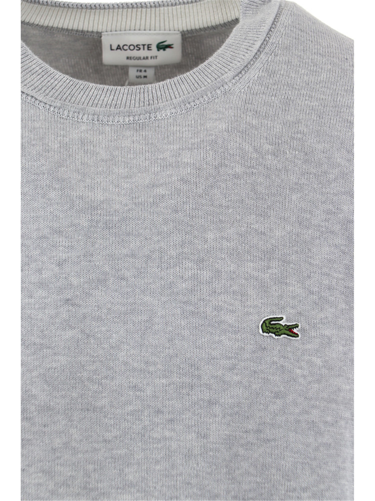 Lacoste AH2193 00 Grey Clothing Man Sweater Lacoste AH2193 00 Grey Clothing Man Sweater