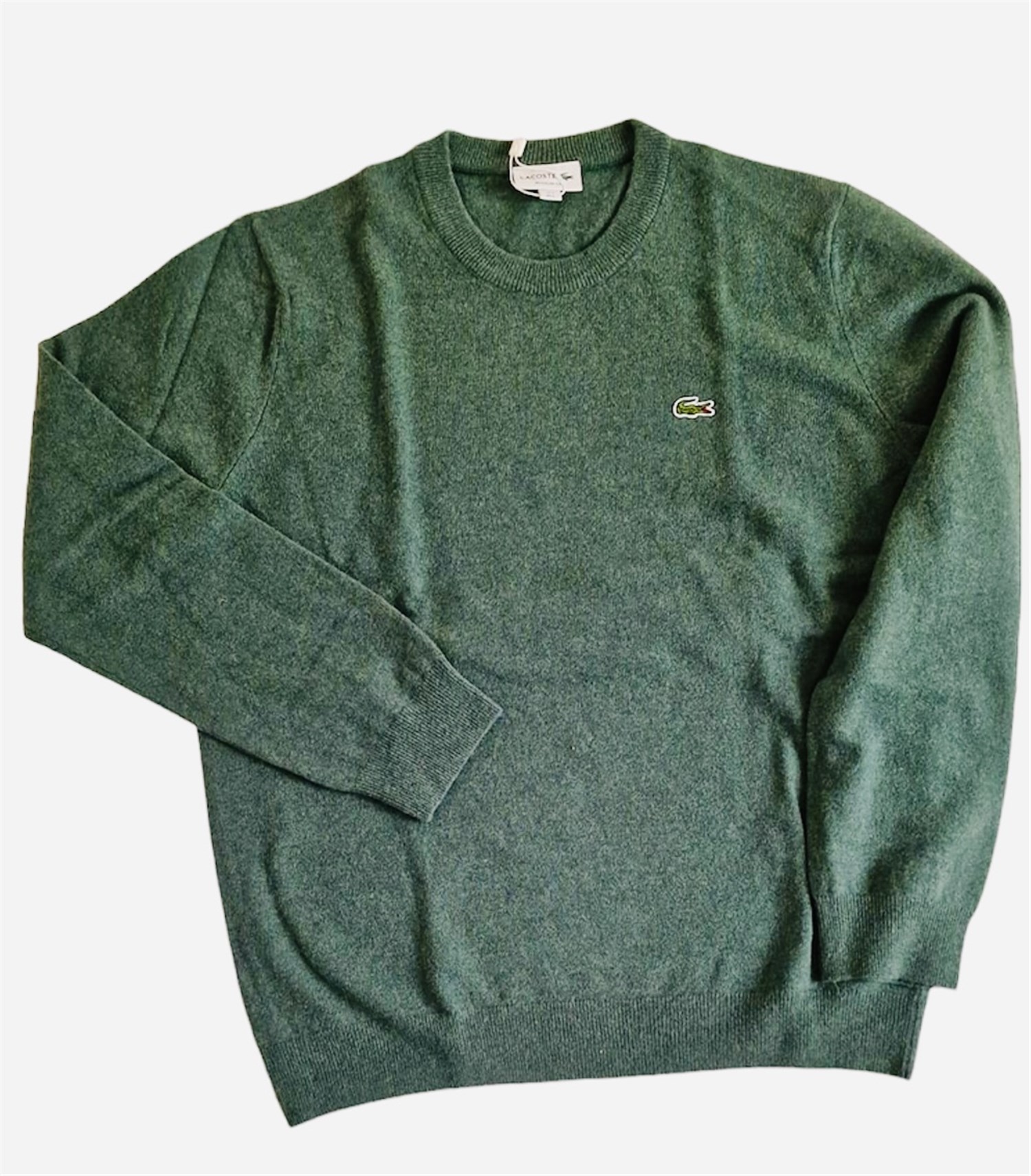 Lacoste AH3449 00 Green Clothing Man Pullover Lacoste AH3449 00 Green Clothing Man Pullover