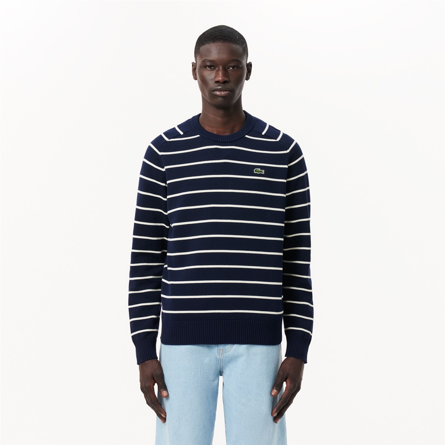 Lacoste AH7607 00 Blu Abbigliamento Uomo Pullover Lacoste AH7607 00 Blu Abbigliamento Uomo Pullover