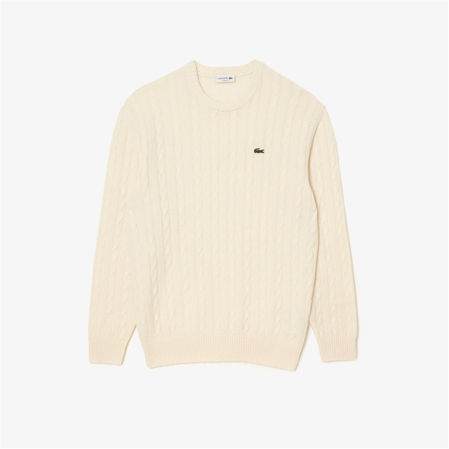 Lacoste AH8566 White Clothing Man Sweater Lacoste AH8566 White Clothing Man Sweater