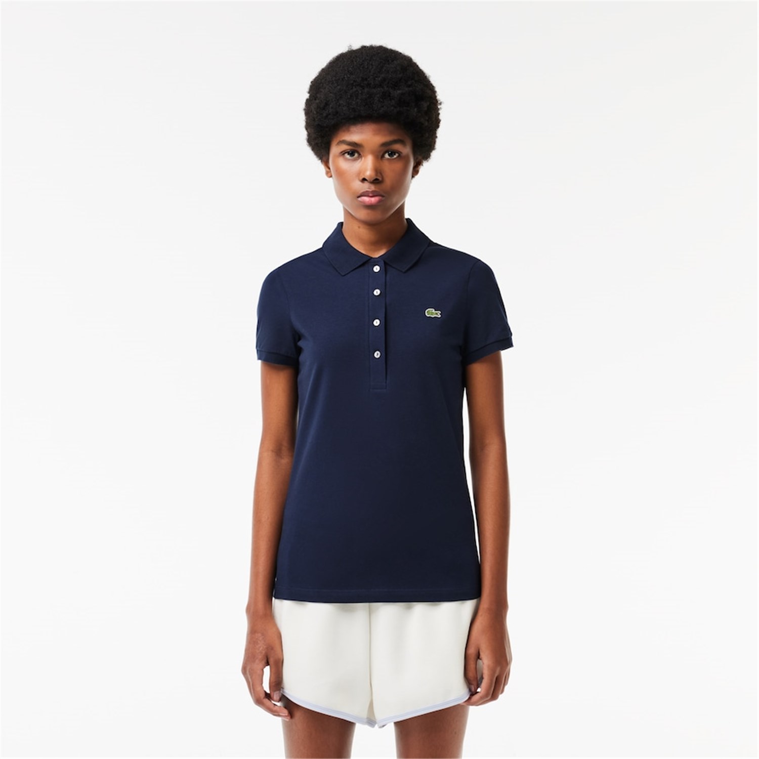 Lacoste DF3443 Blu Abbigliamento Donna Polo Lacoste DF3443 Blu Abbigliamento Donna Polo
